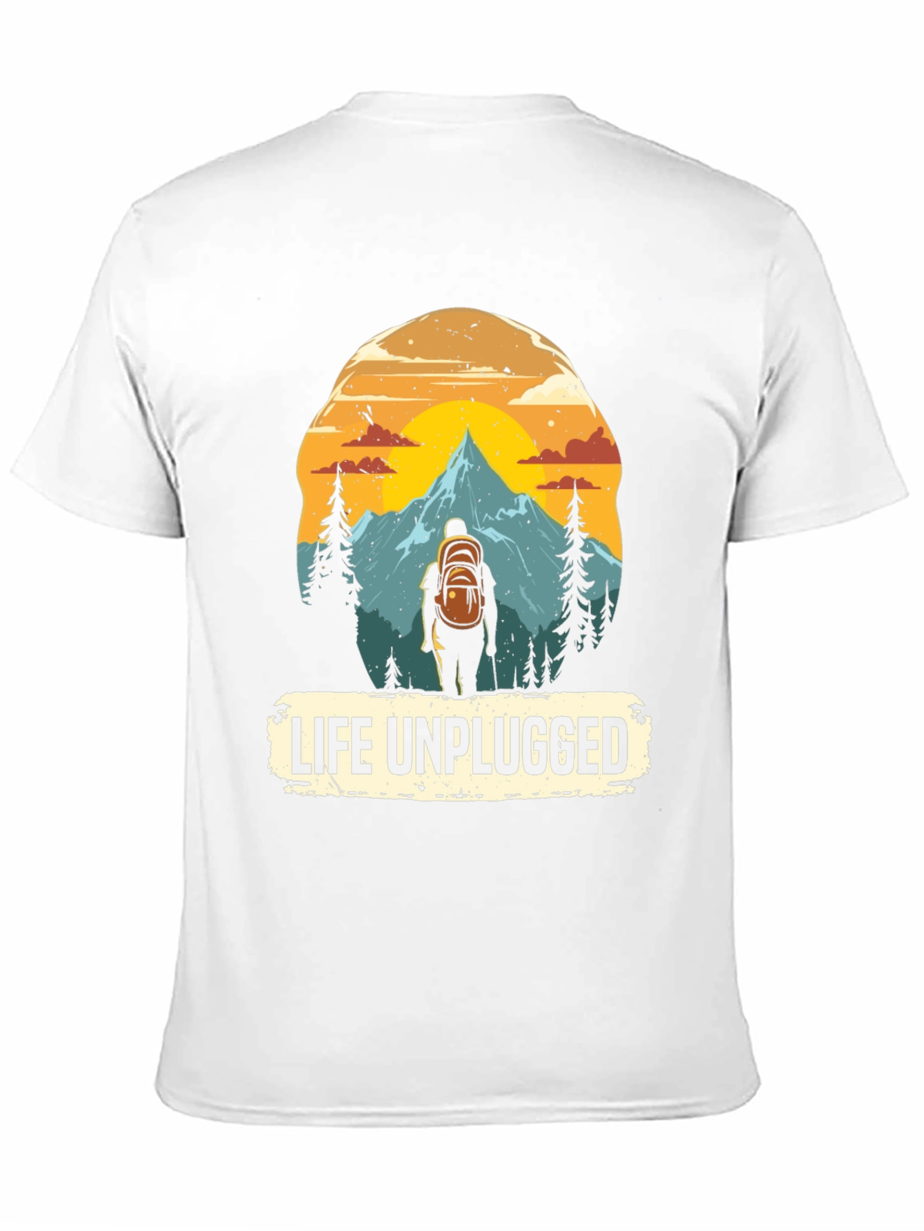 Life Unplugged Graphic Tee - Nature Adventure Shirt