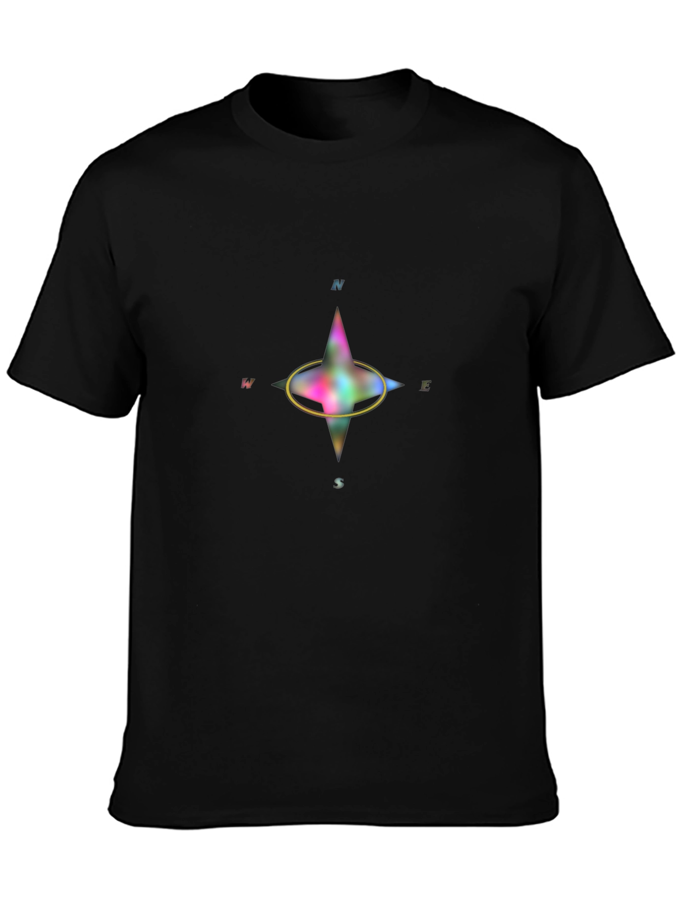 Compass Graphic T-Shirt - Black Casual Wear