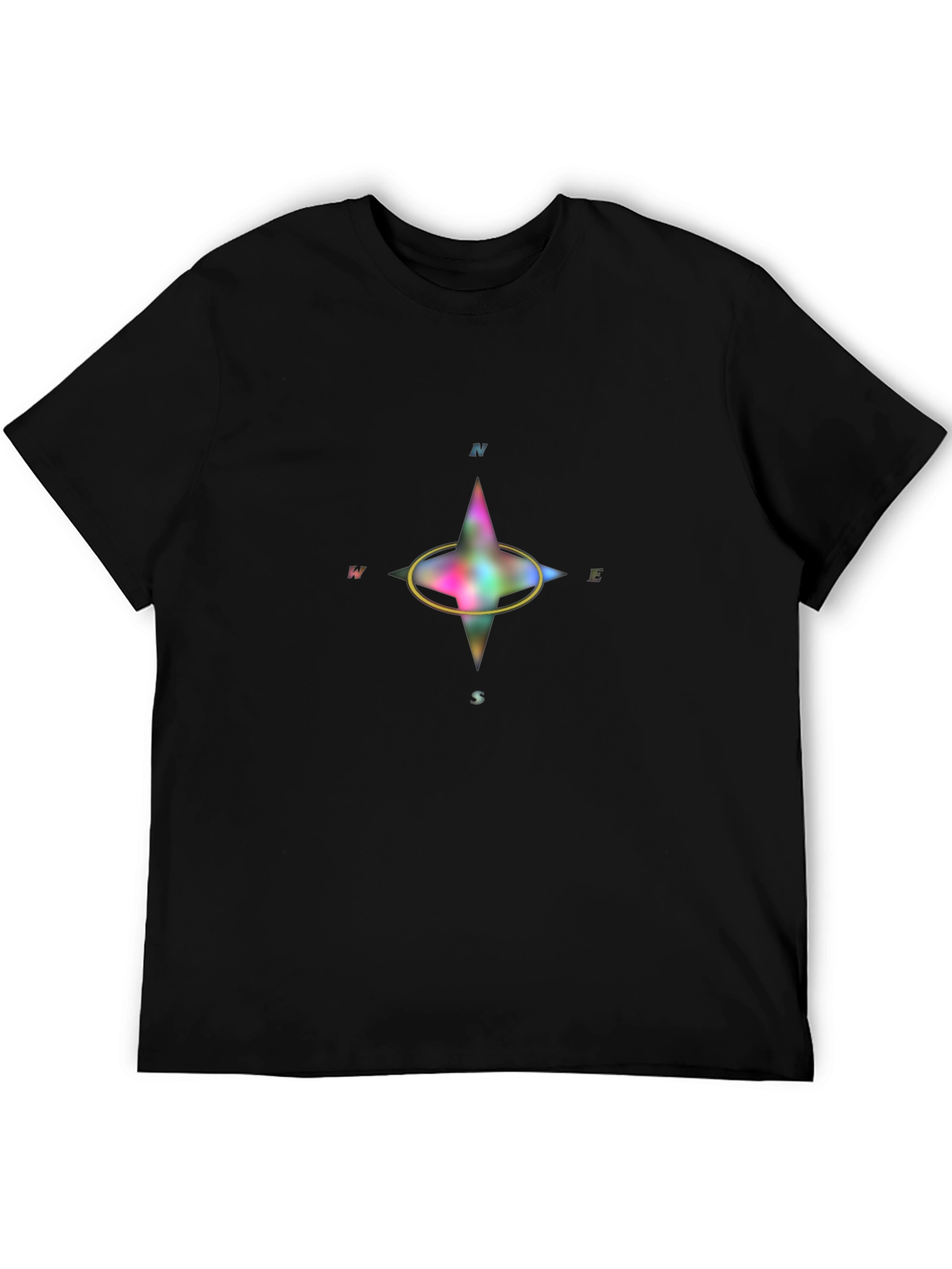 Compass Graphic T-Shirt - Black Casual Wear