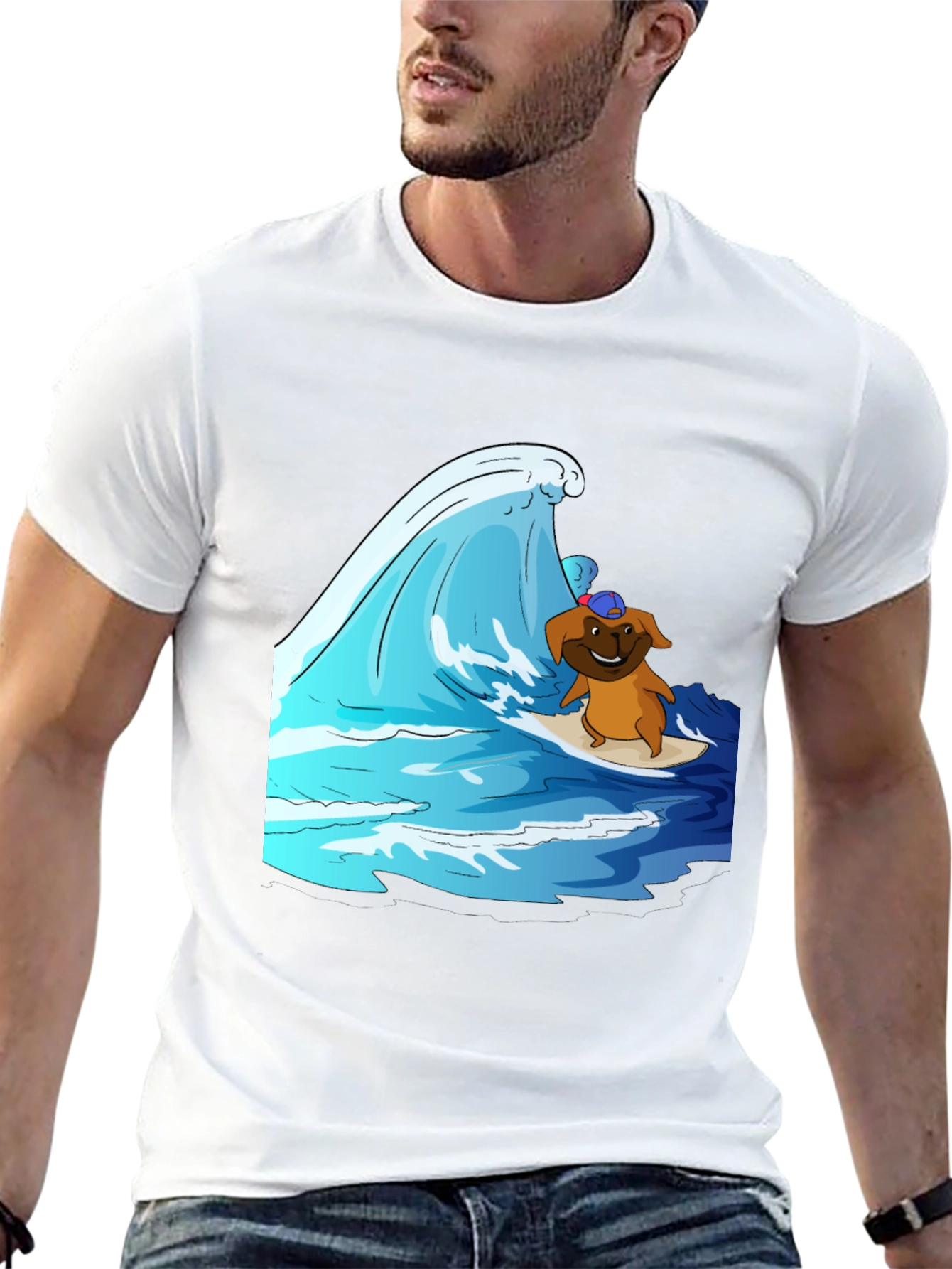 Surfing Dog T-Shirt