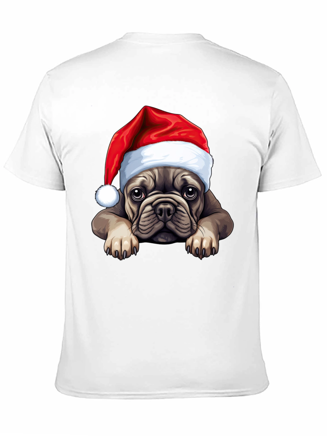 Festive Bulldog Christmas T-Shirt
