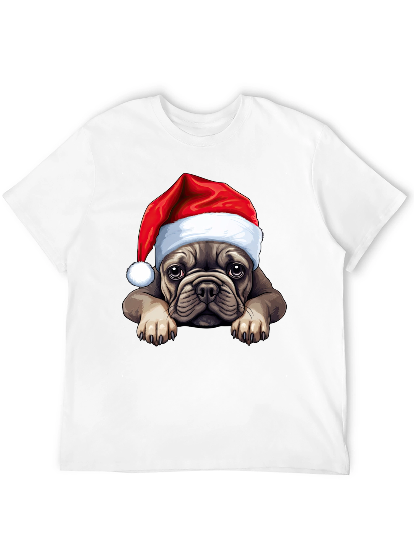 Festive Bulldog Christmas T-Shirt