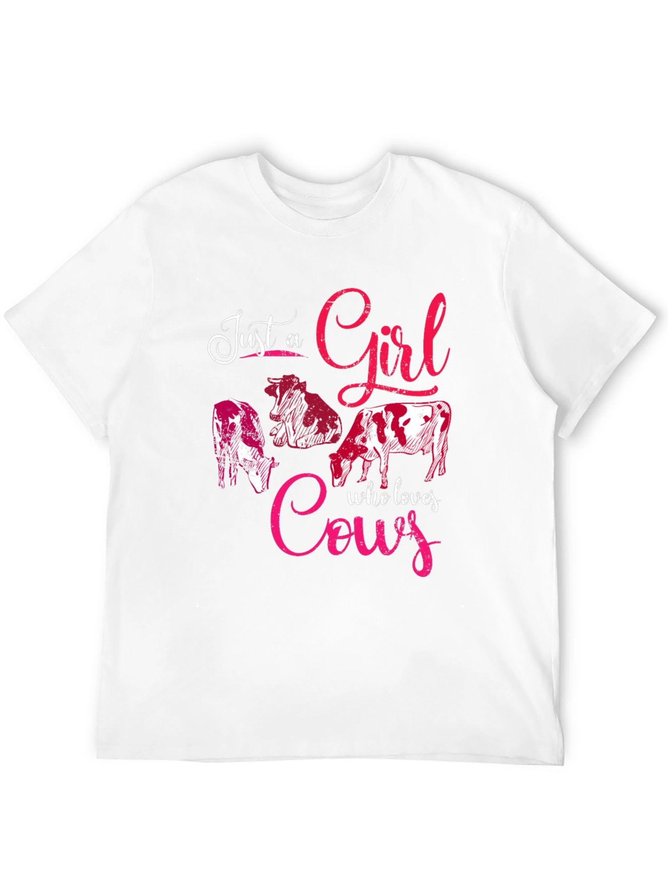 Just A Girl Who Loves Cows Graphic Tee