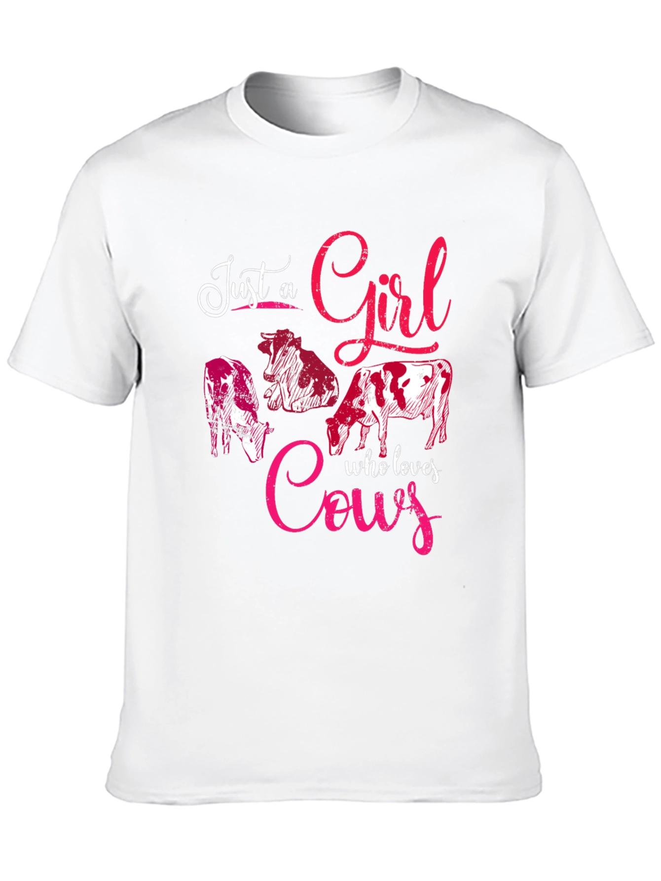 Just A Girl Who Loves Cows Graphic Tee