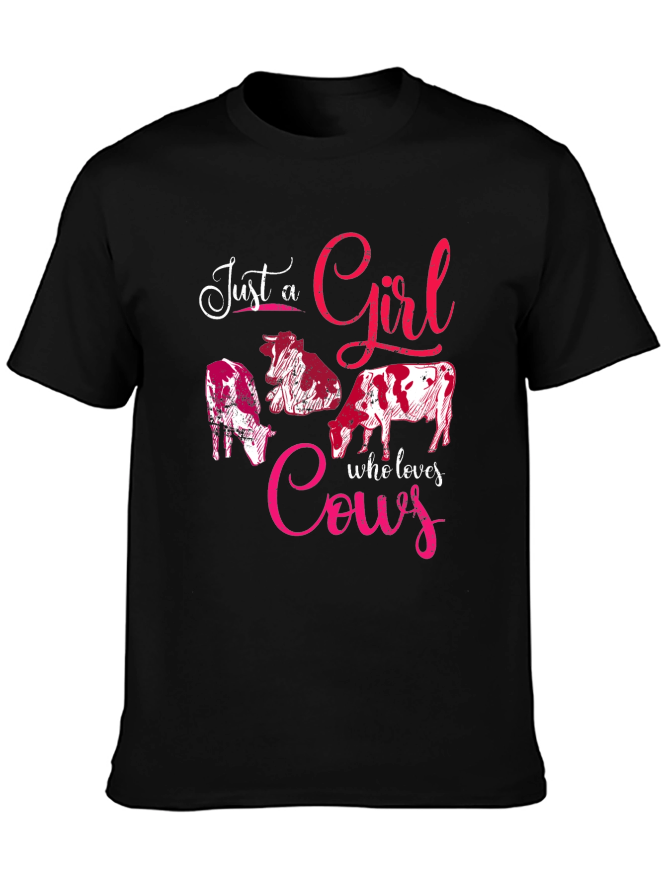 Just A Girl Who Loves Cows Graphic Tee