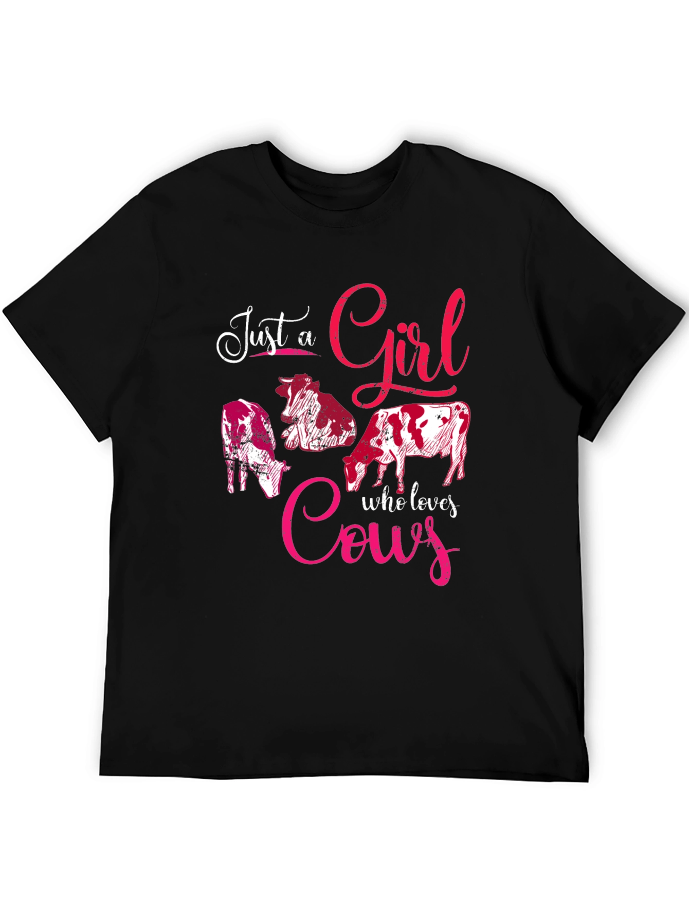 Just A Girl Who Loves Cows Graphic Tee