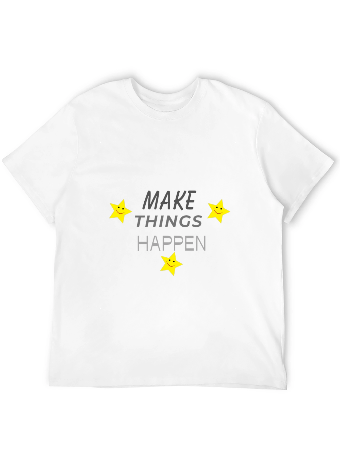 Make Things Happen Black Graphic Tee