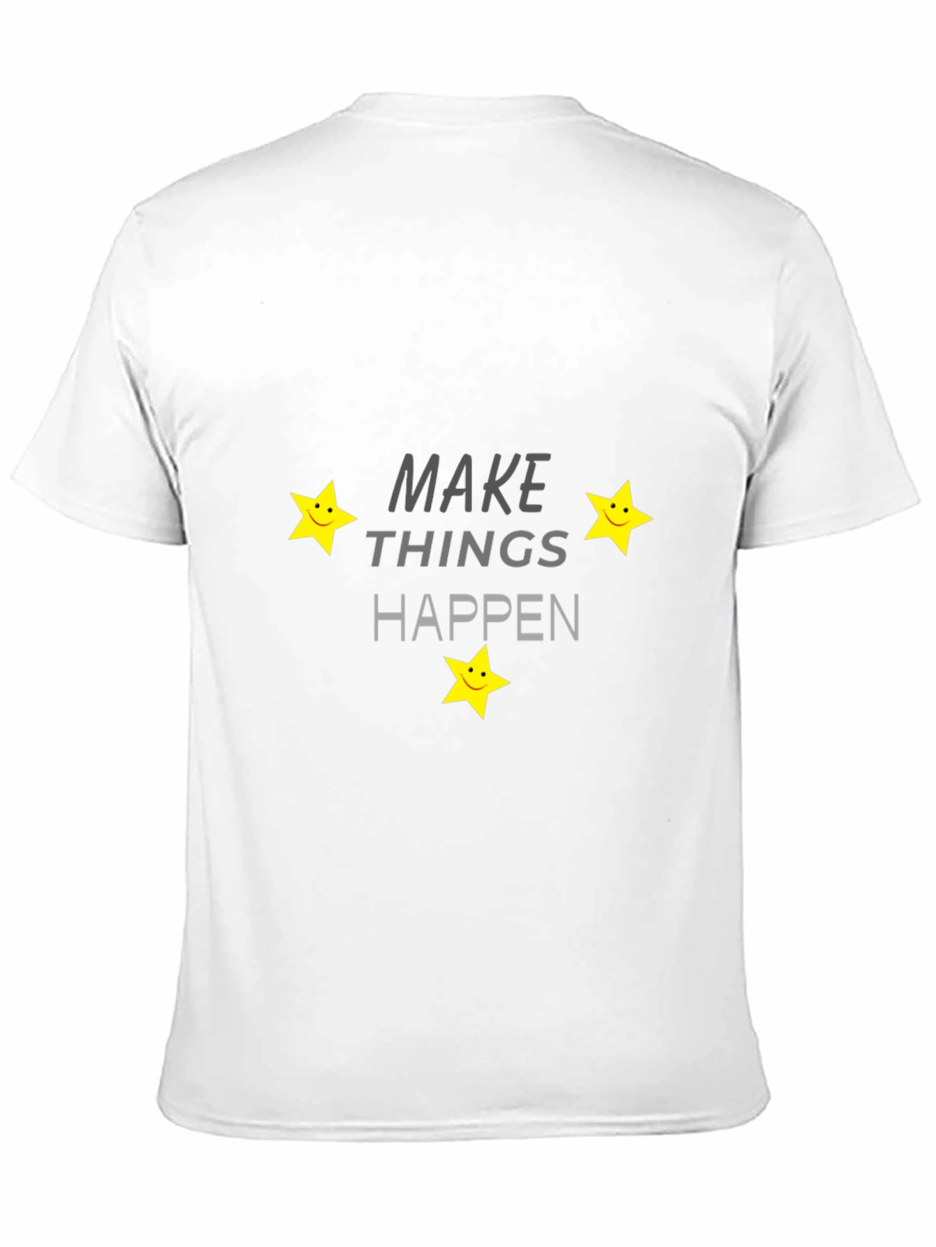 Make Things Happen Black Graphic Tee
