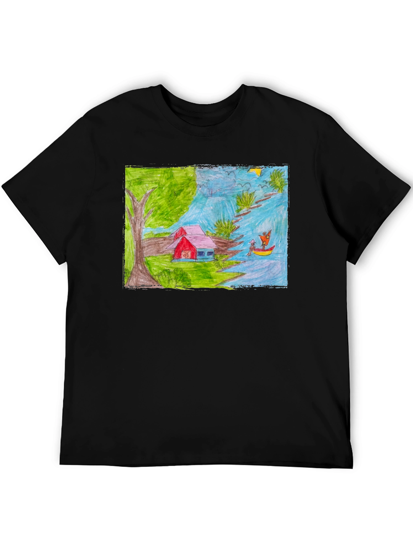 Artistic Hand-Drawn T-Shirt
