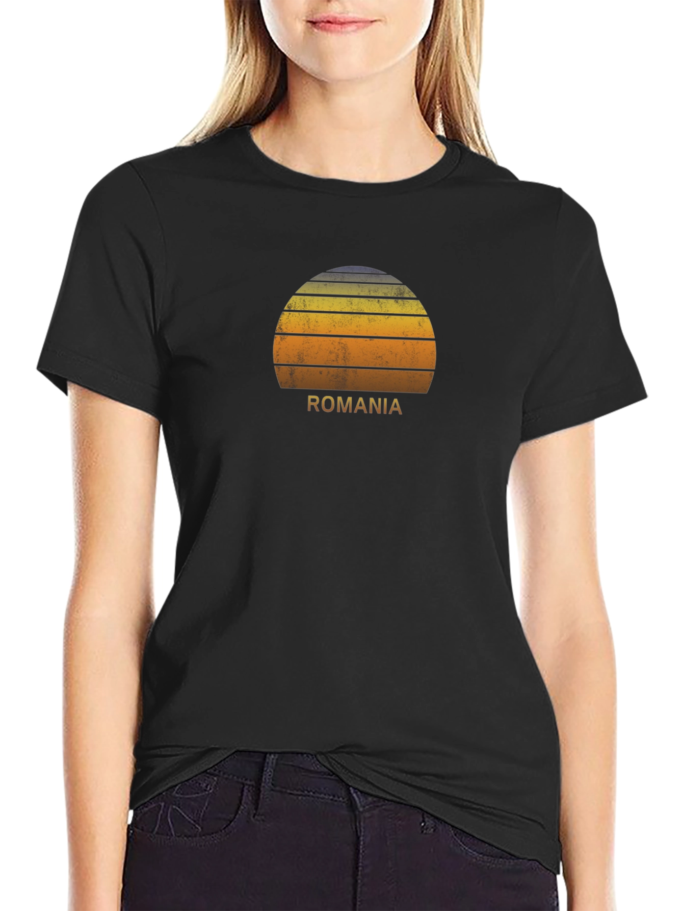 Romania Sunset Graphic T-Shirt