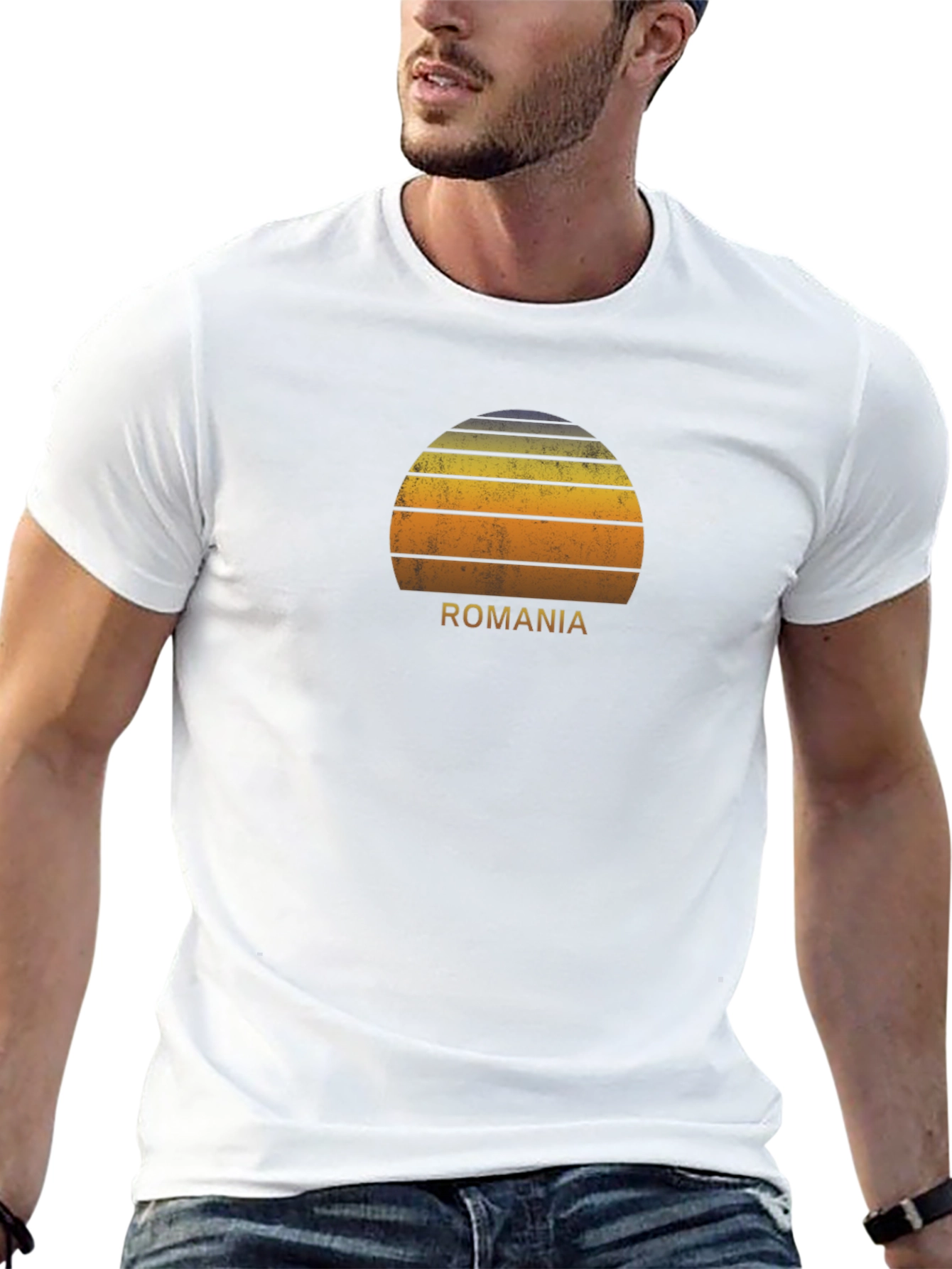 Romania Sunset Graphic T-Shirt