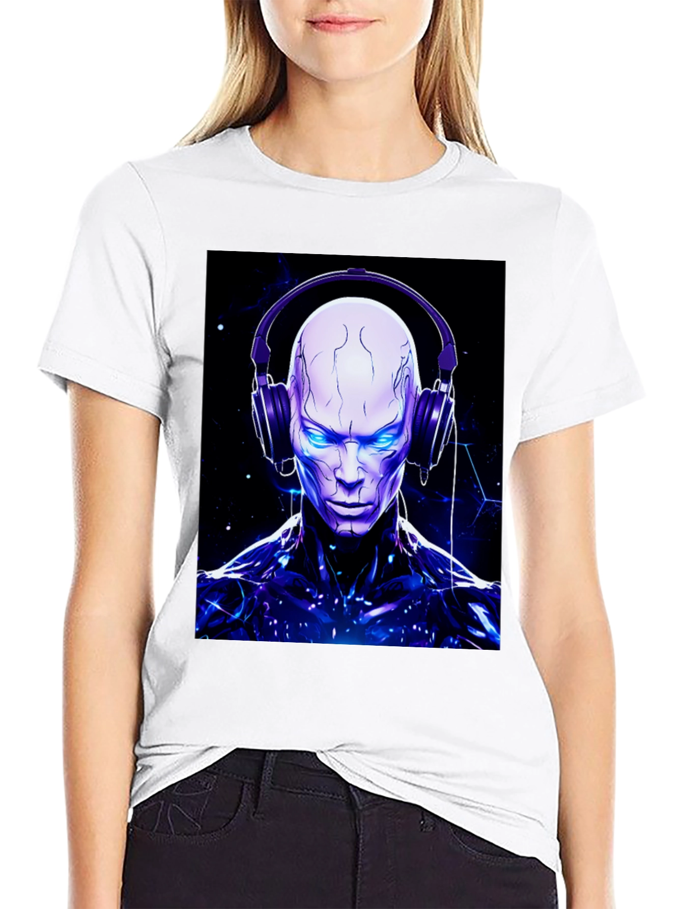 Cyberpunk DJ Graphic Tee - Unique Design