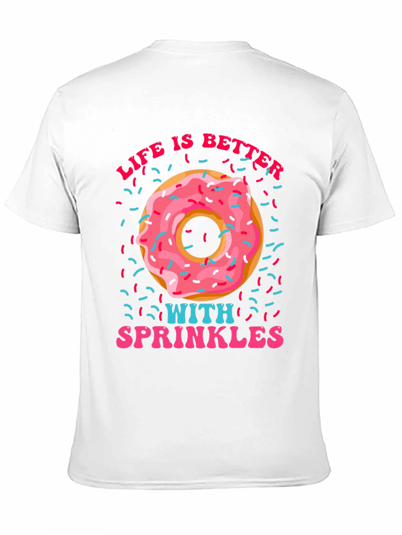Donut Sprinkles Graphic T-Shirt