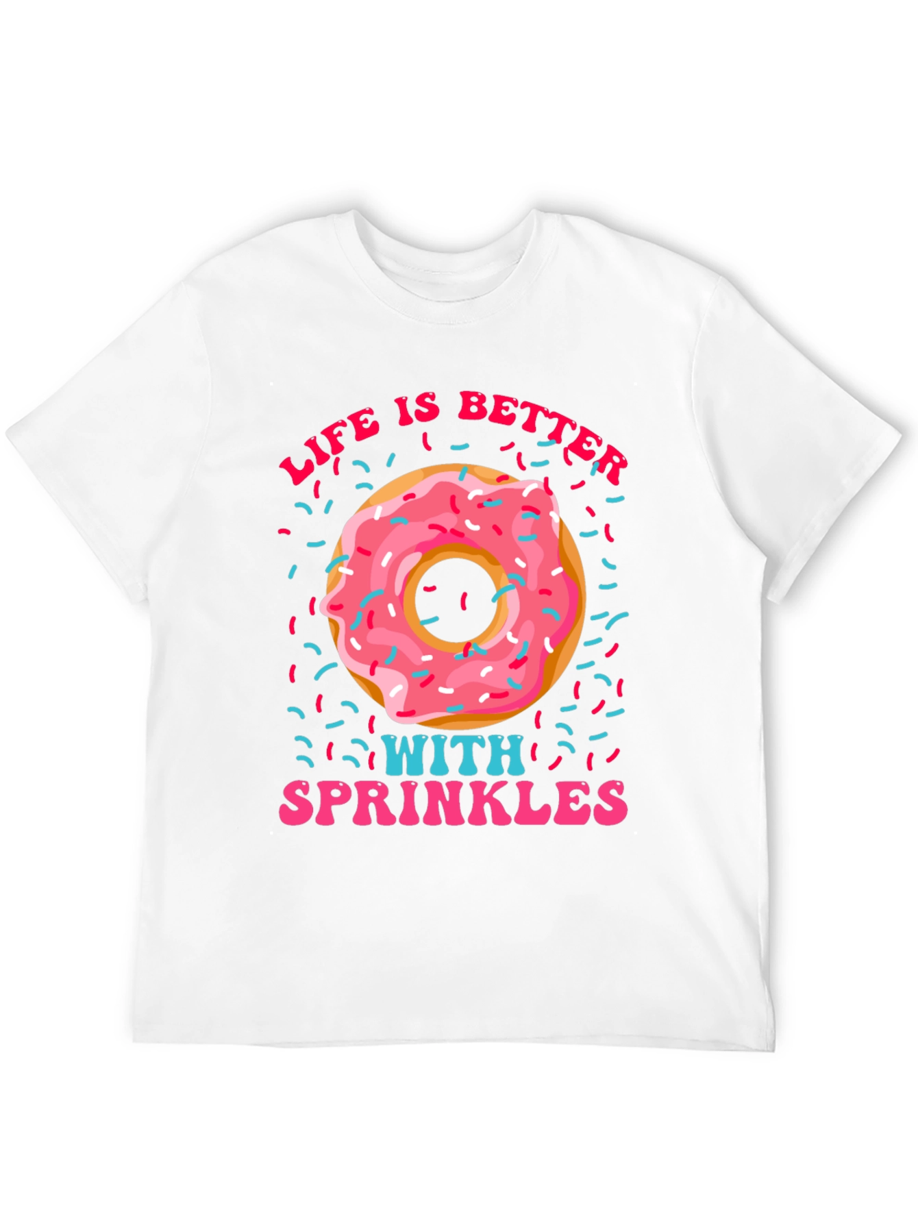 Donut Sprinkles Graphic T-Shirt