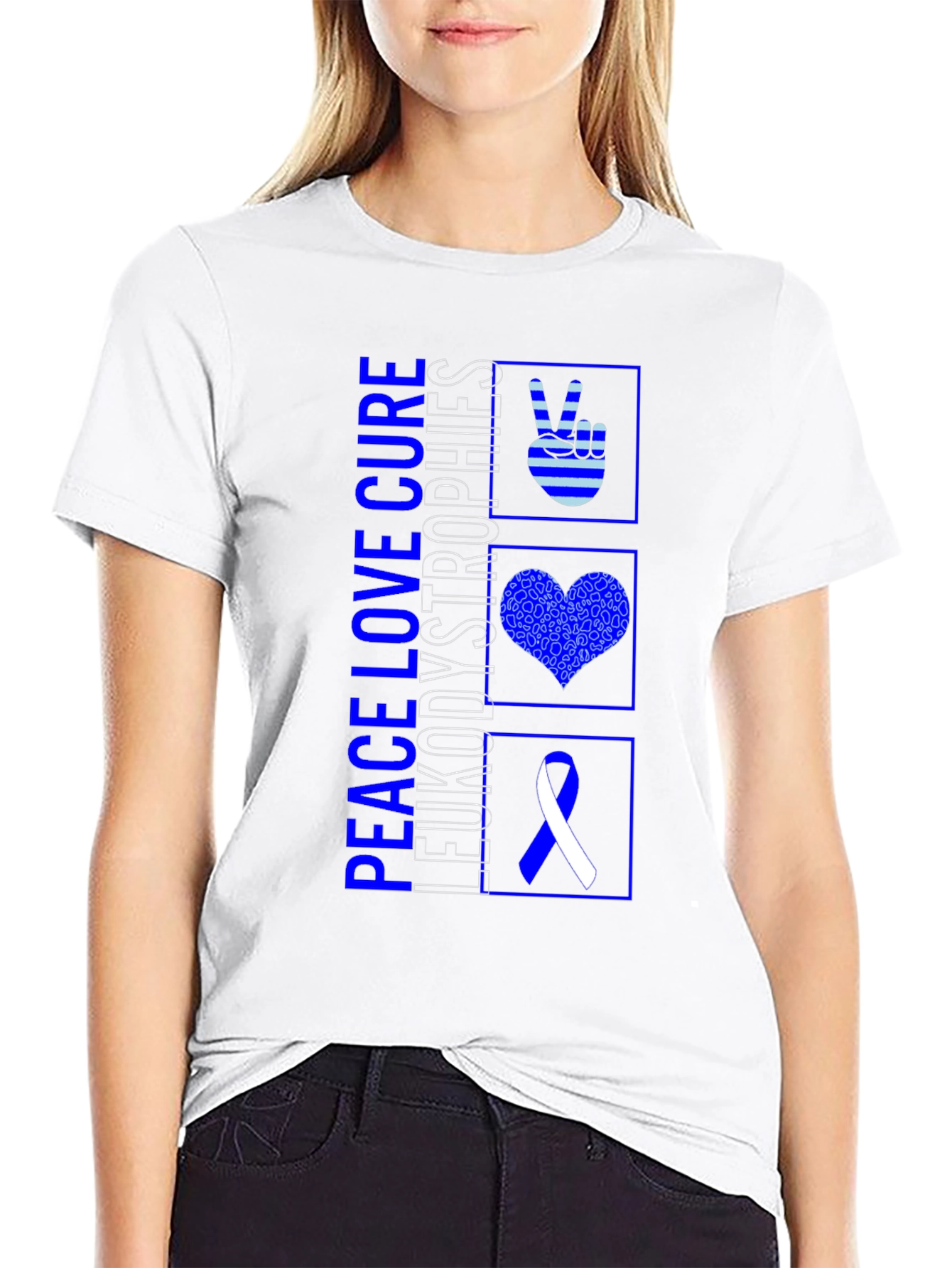 Peace Love Cure Leukodystrophies T-Shirt