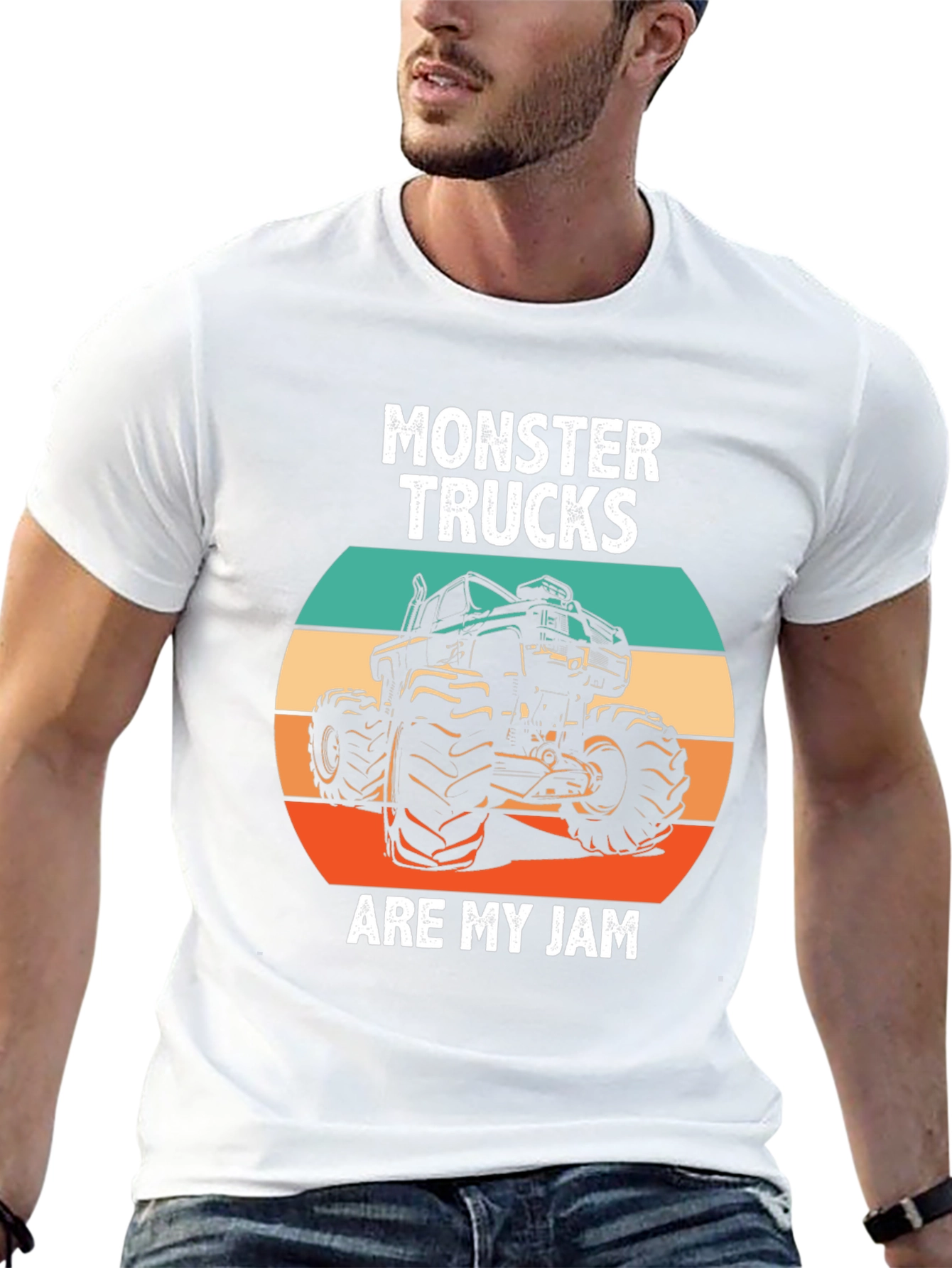 Monster Truck Jam Tee - Bold Graphic Print T-Shirt