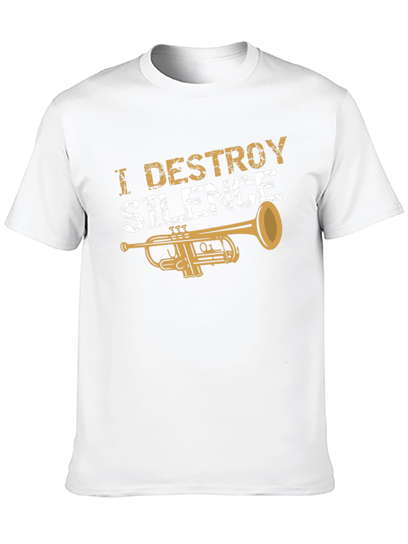 I Destroy Silence Trumpet T-Shirt - Musician Tee