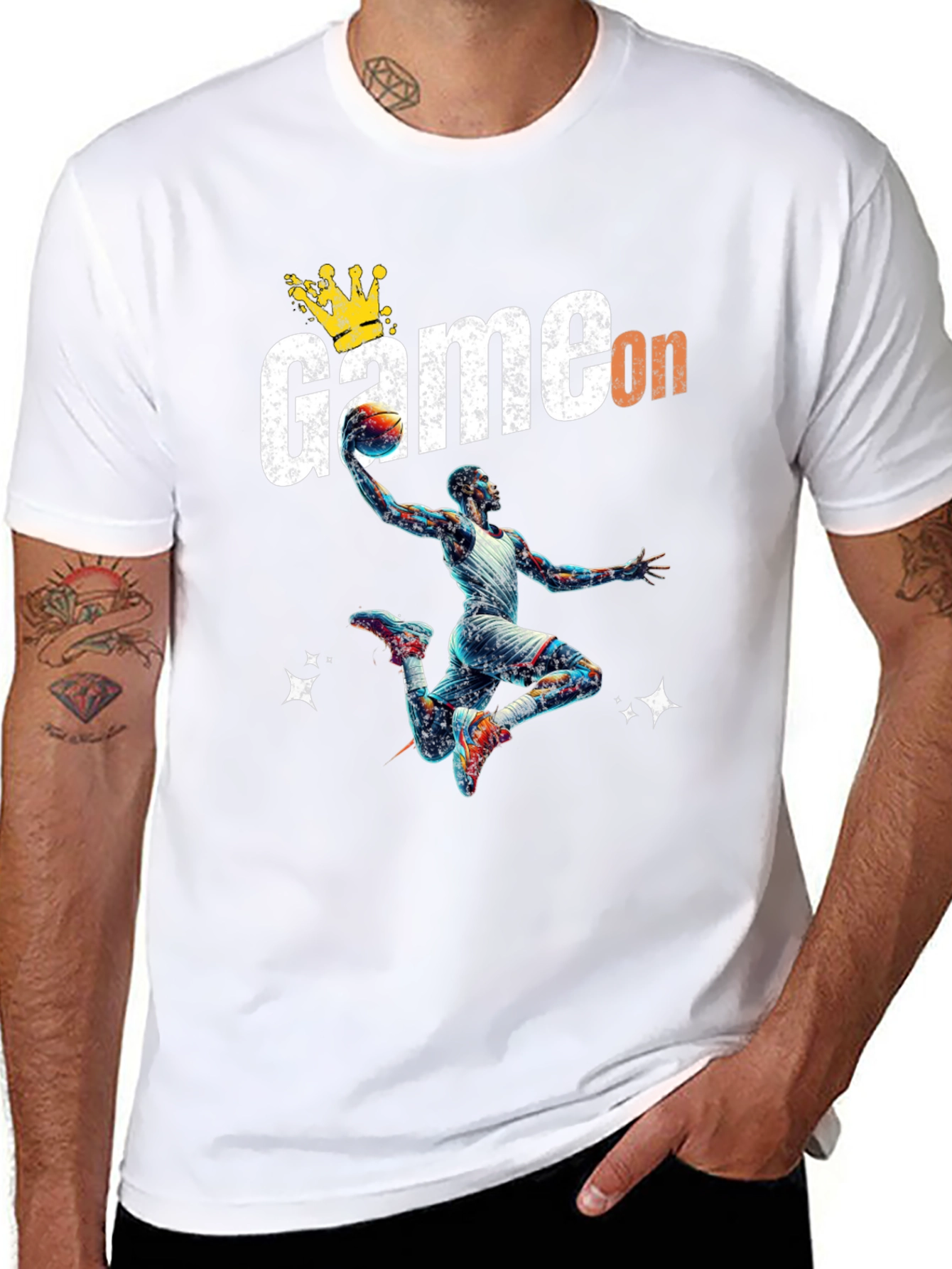 Game On Black Basketball T-Shirt