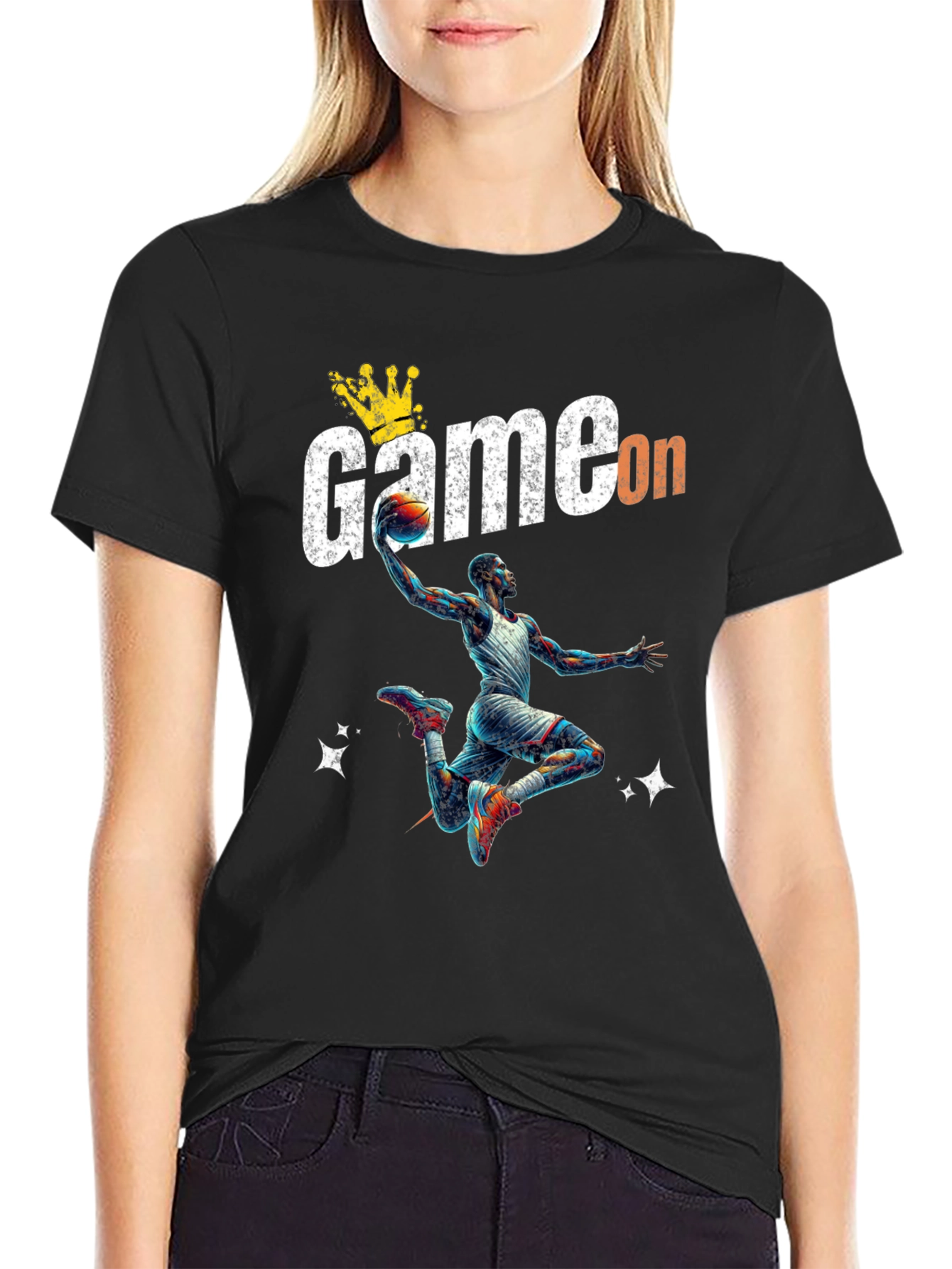 Game On Black Basketball T-Shirt