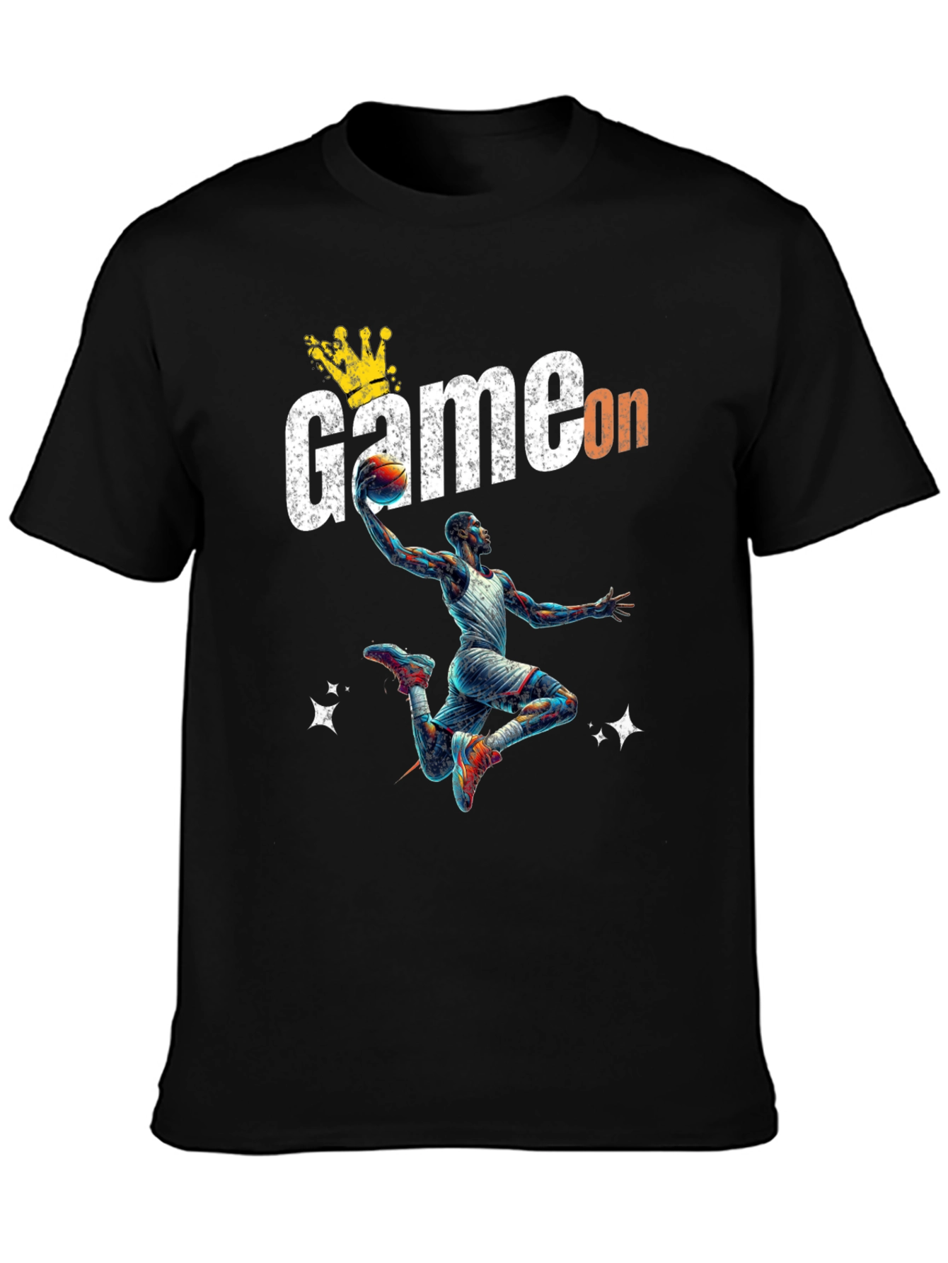 Game On Black Basketball T-Shirt