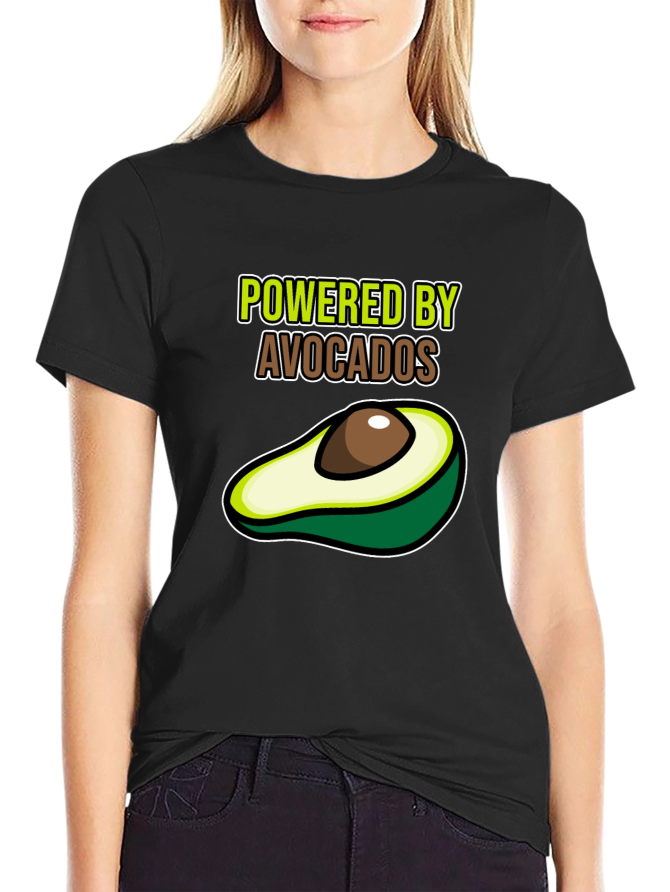 Powered by Avocados Graphic Tee