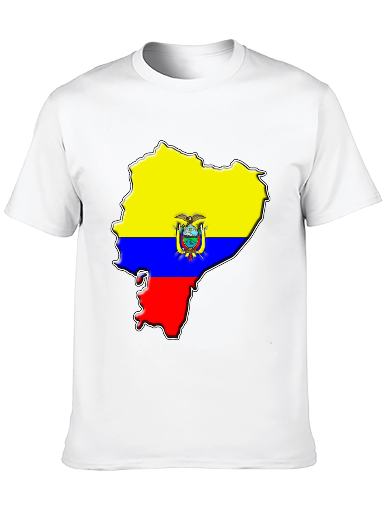 Ecuador Flag Map Graphic T-Shirt