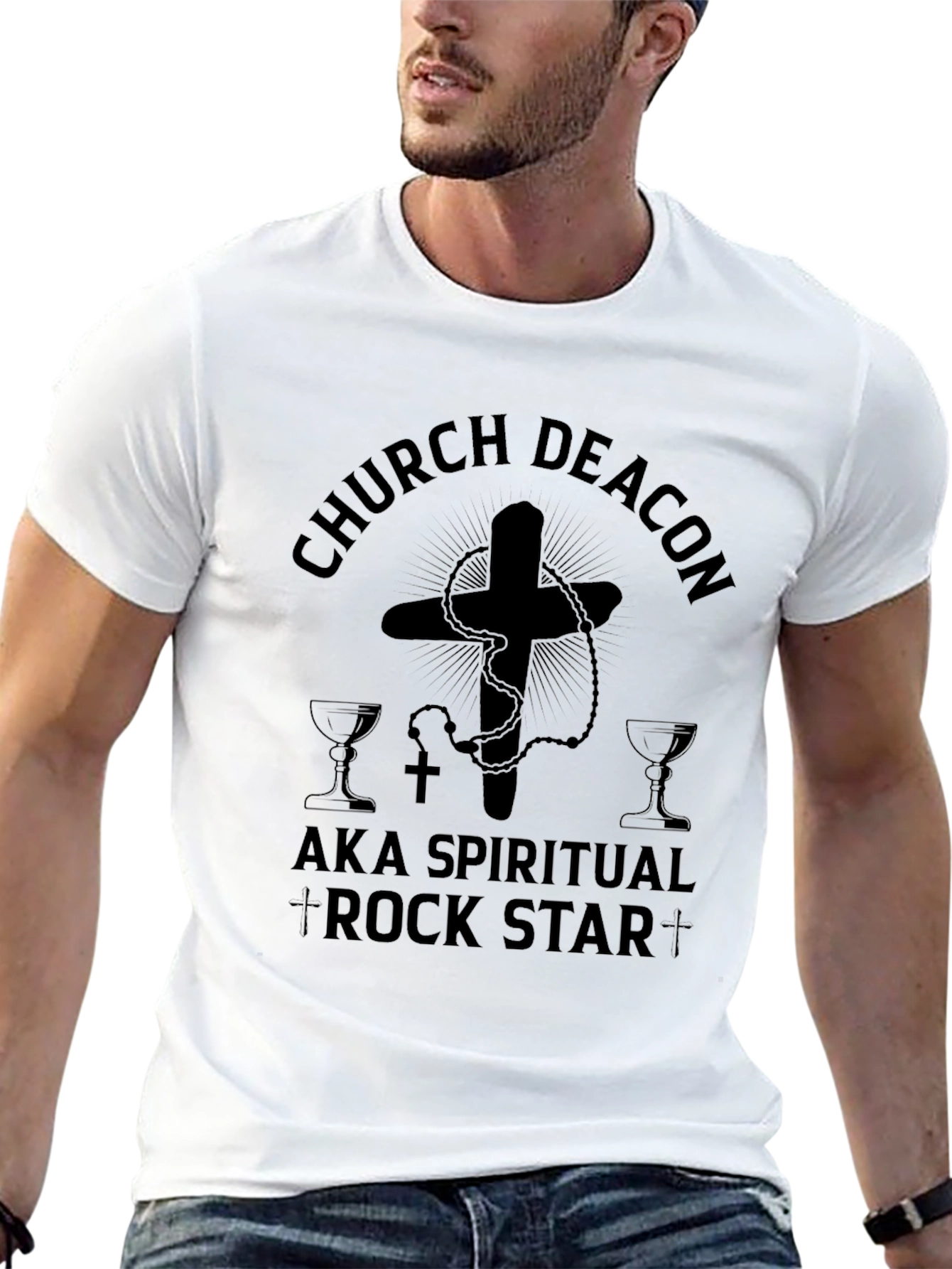 Church Deacon AKA Spiritual Rock Star T-Shirt