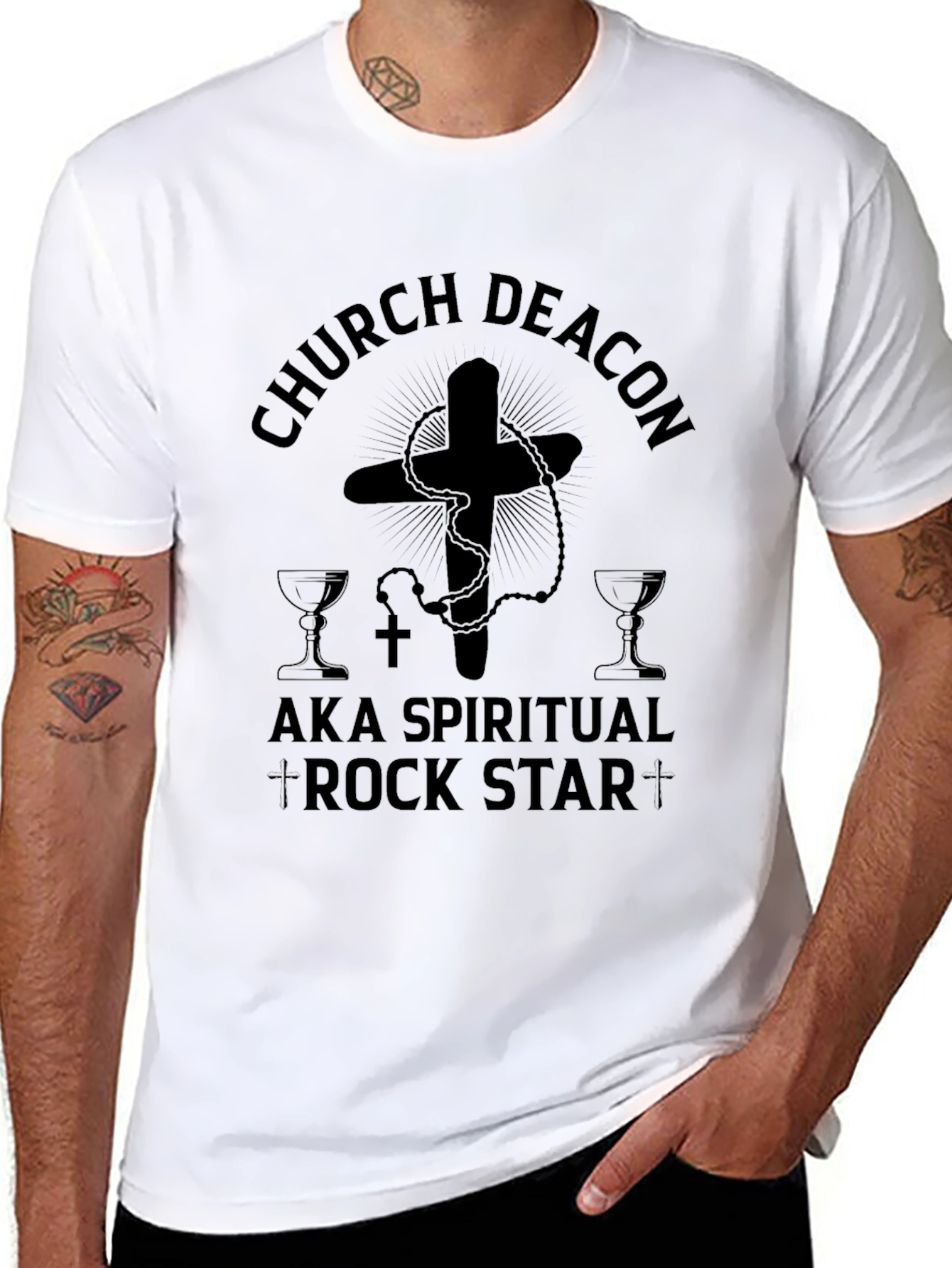 Church Deacon AKA Spiritual Rock Star T-Shirt