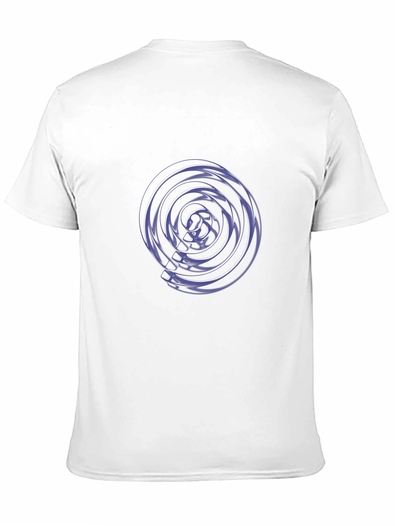 Abstract Swirl Graphic Tee - Stylish Mens Black T-Shirt