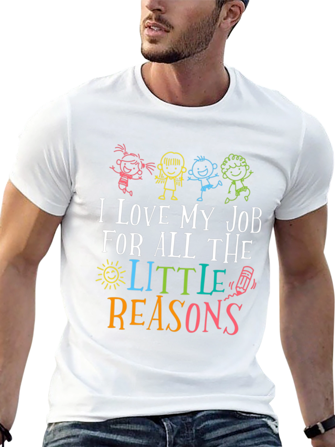 I Love My Job Teacher Graphic Tee