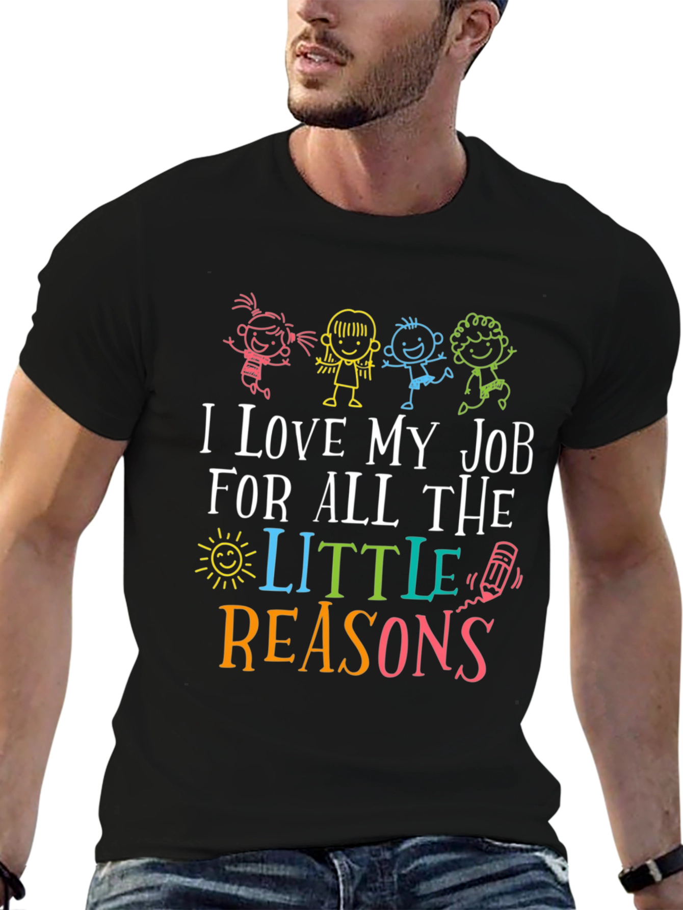 I Love My Job Teacher Graphic Tee
