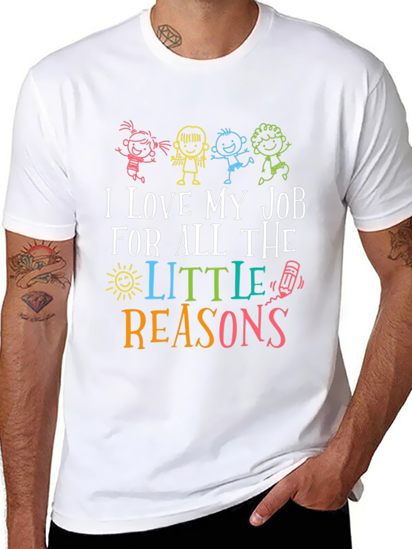 I Love My Job Teacher Graphic Tee