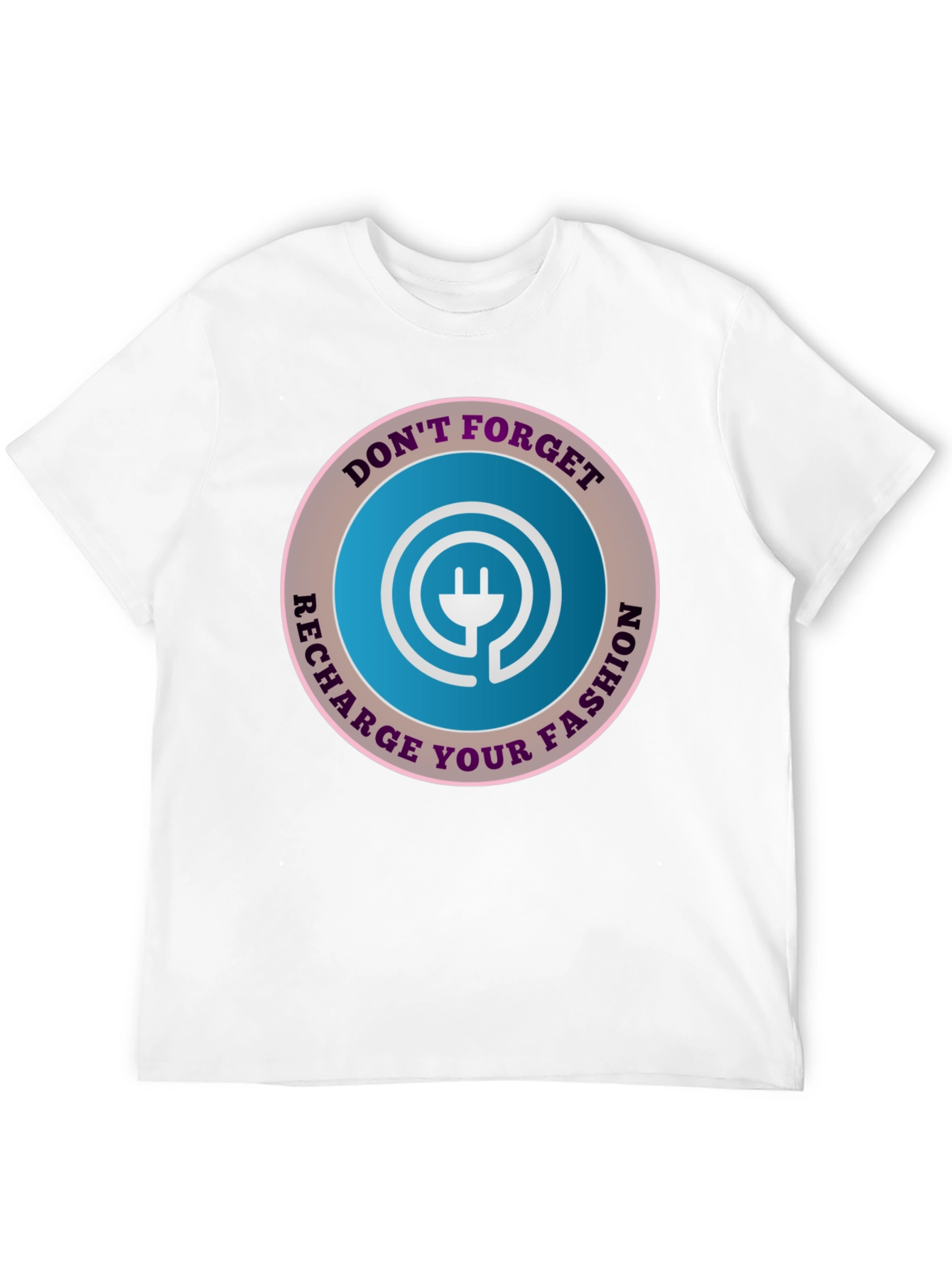 Recharge Your Fashion Black T-Shirt