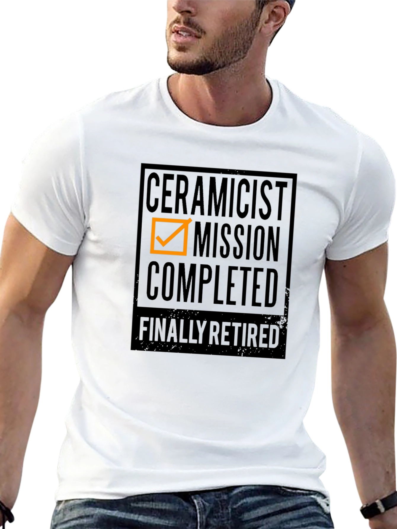 Ceramicist Mission Completed Retired Graphic Tee