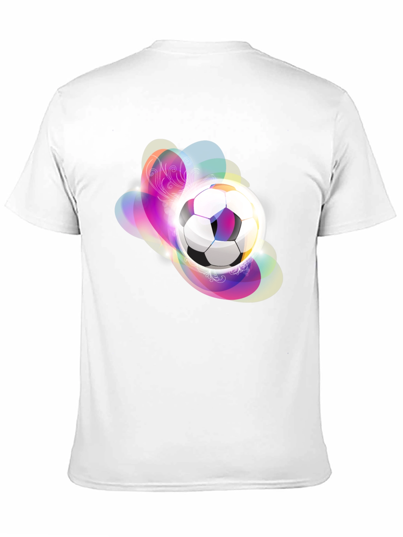 Soccer Ball Graphic Black T-Shirt