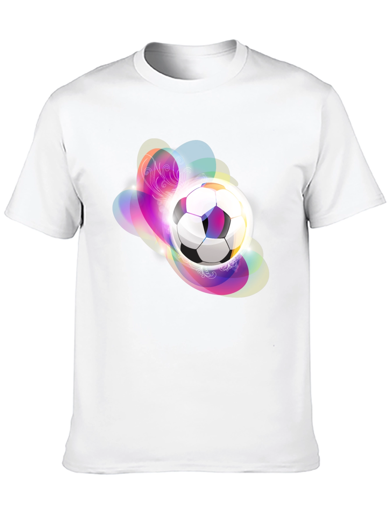 Soccer Ball Graphic Black T-Shirt