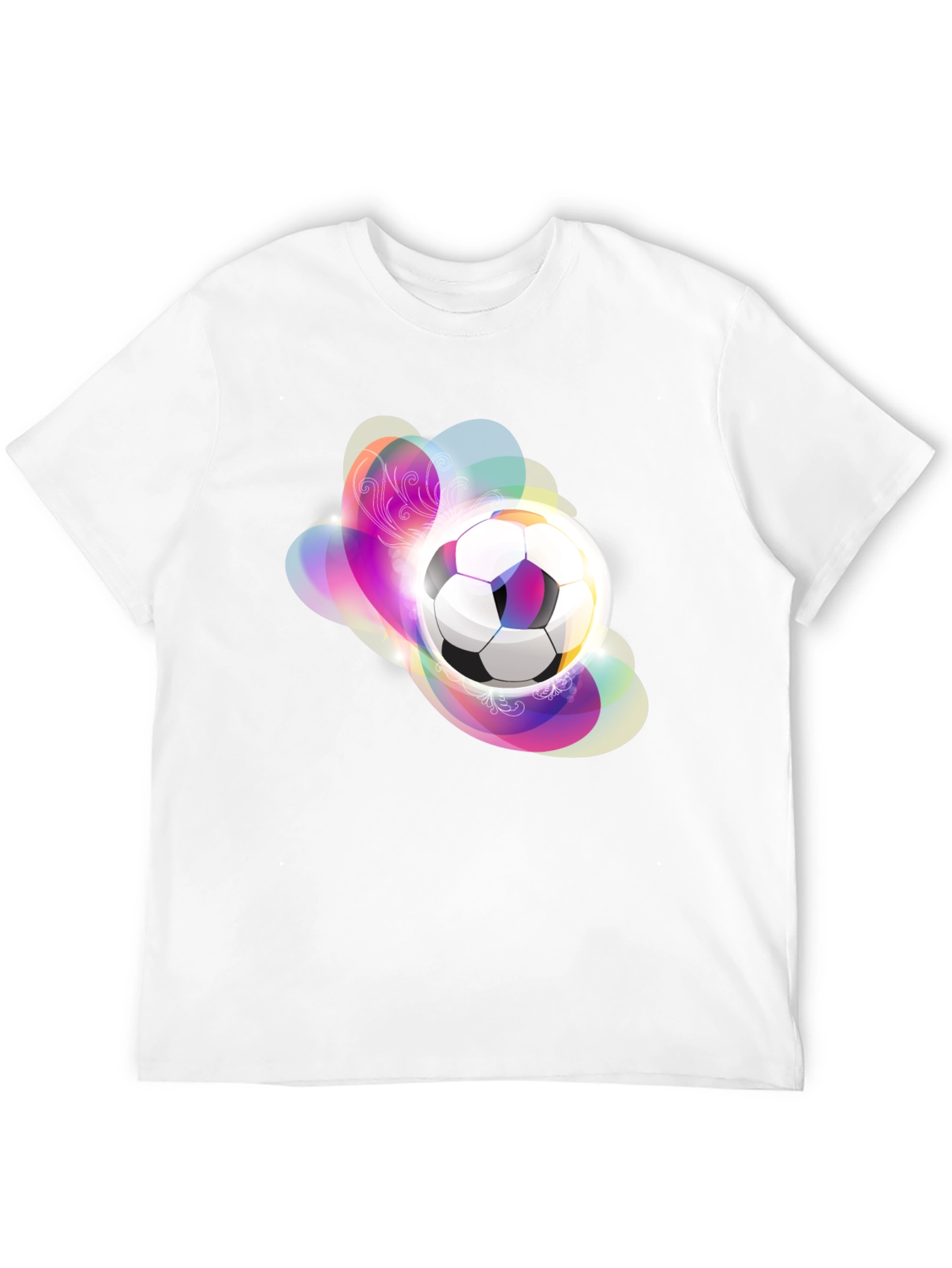 Soccer Ball Graphic Black T-Shirt