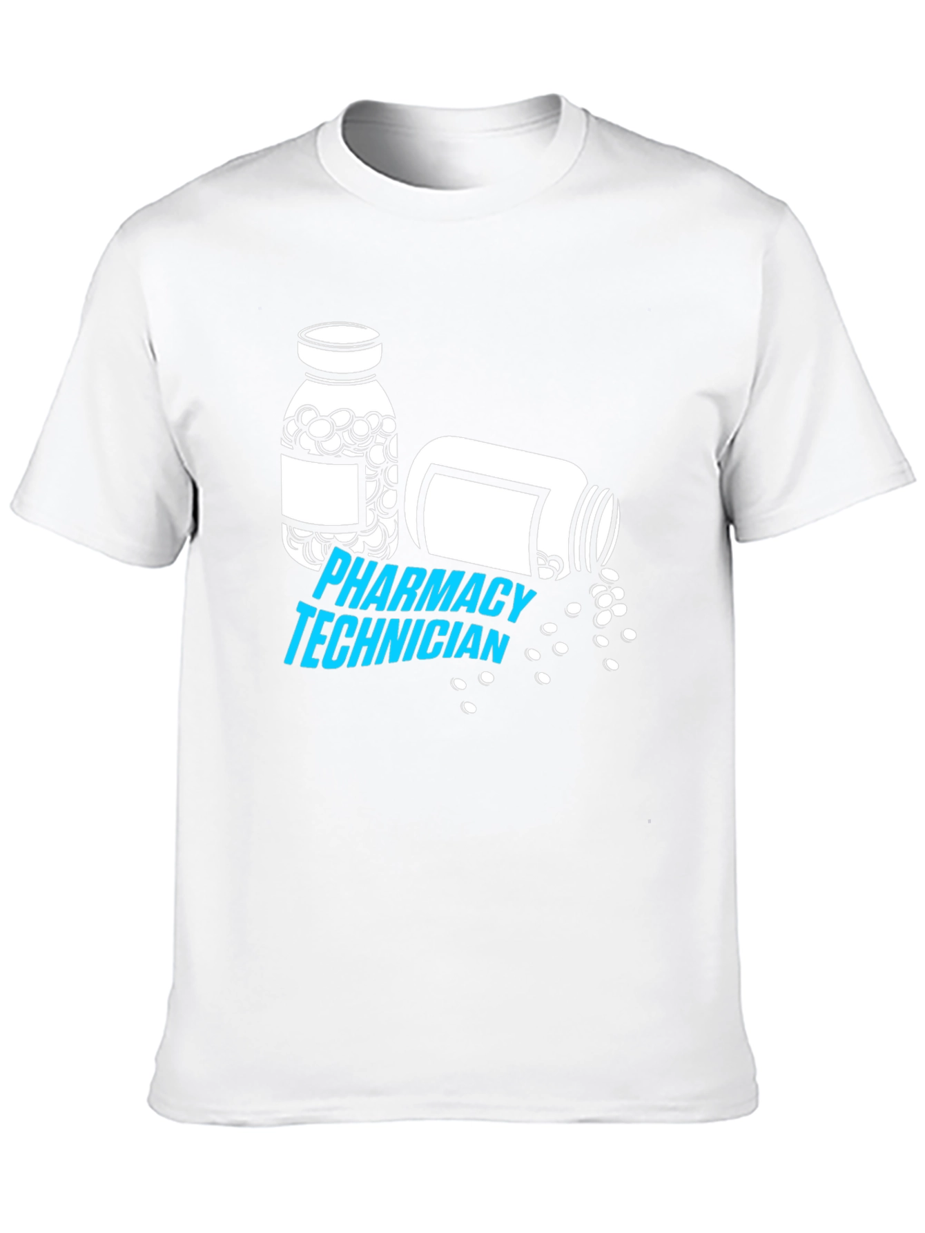 Pharmacy Technician T-Shirt - Pill Bottle Graphic