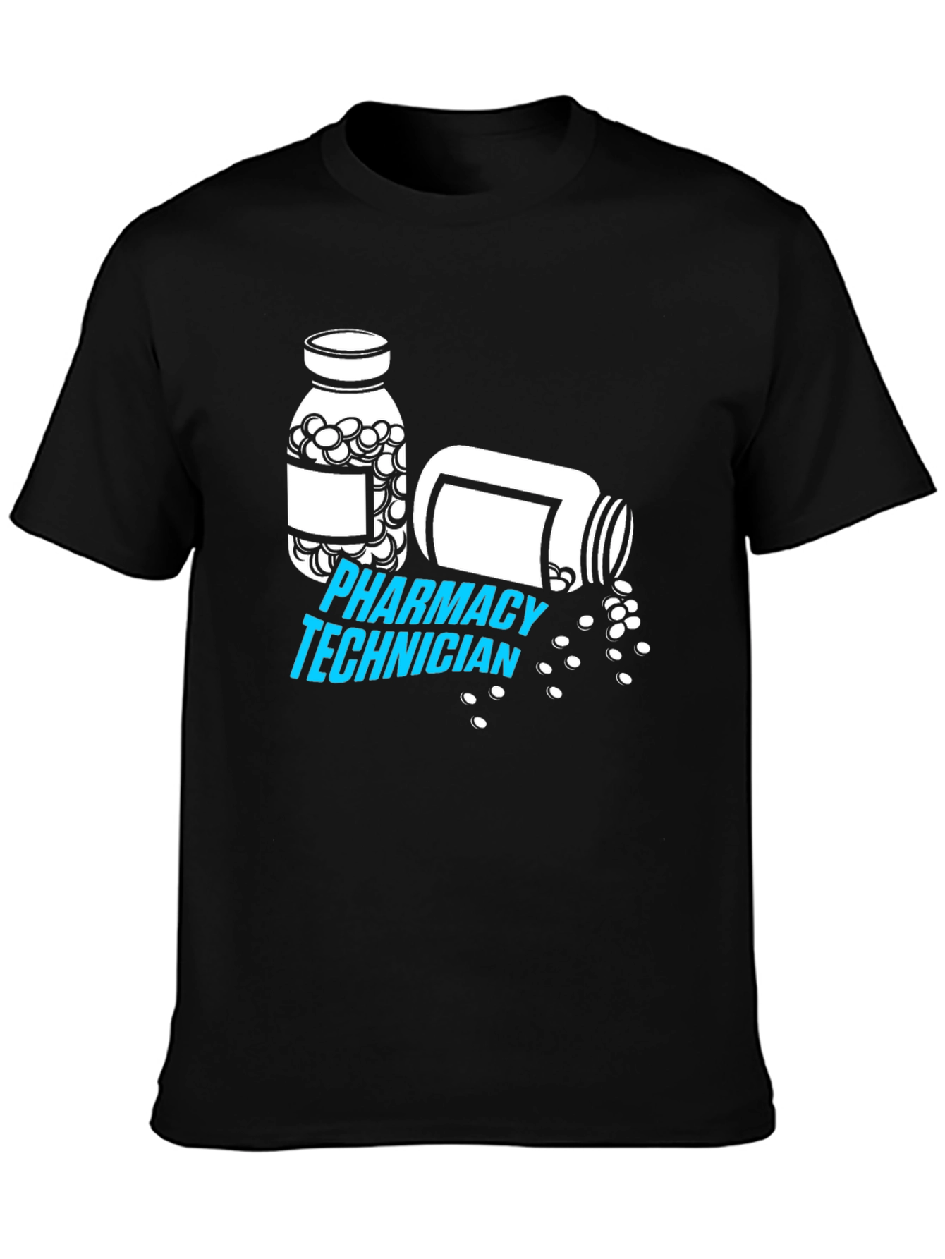 Pharmacy Technician T-Shirt - Pill Bottle Graphic