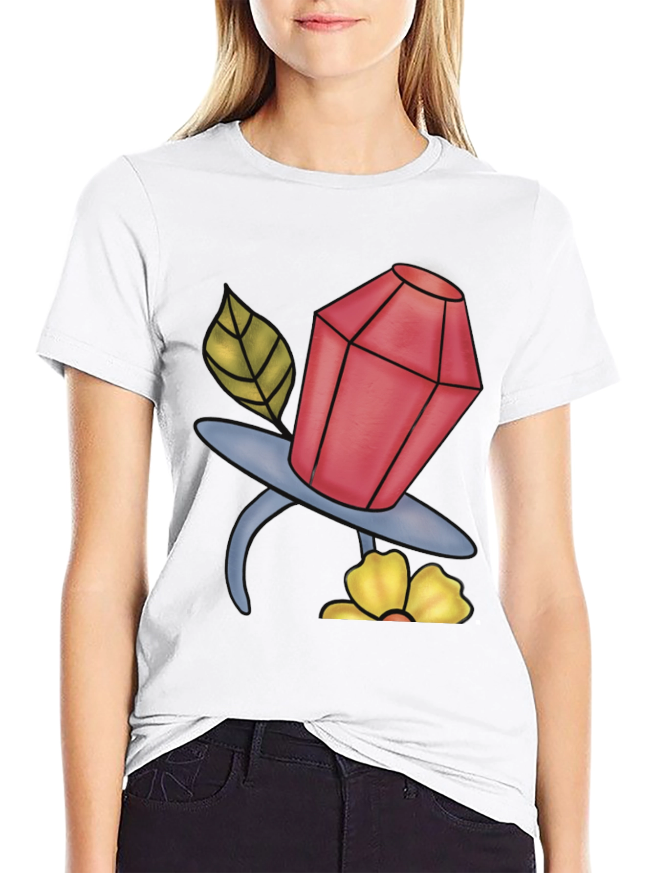 Cartoon Jewel Pacifier T-Shirt