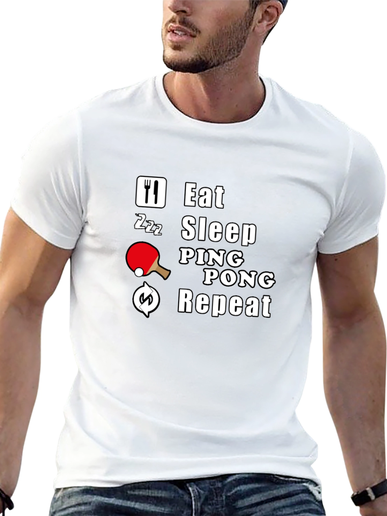 Eat Sleep Ping Pong Repeat T-Shirt