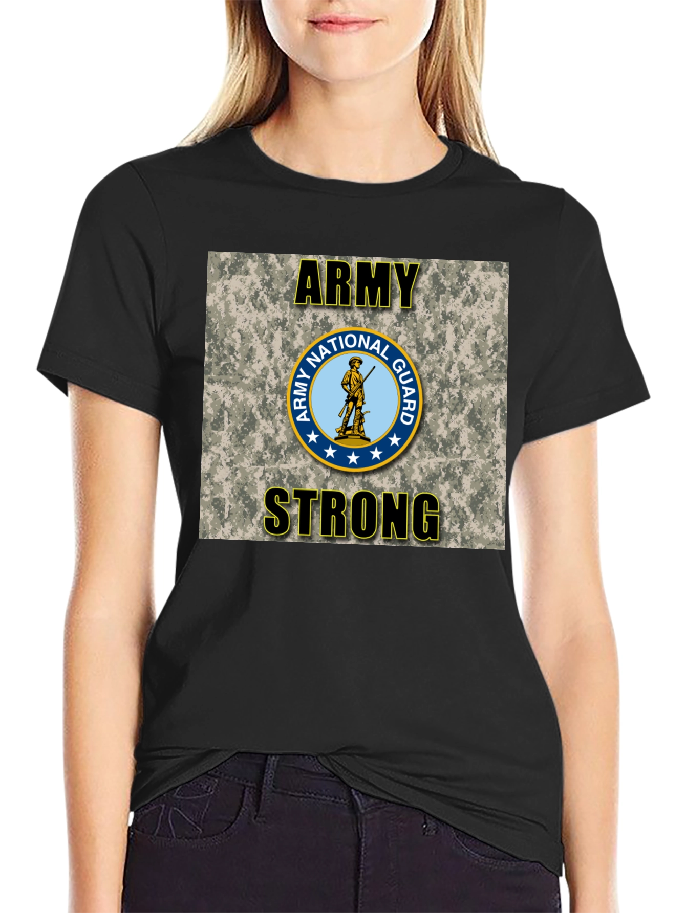 Army National Guard Strong Graphic T-Shirt