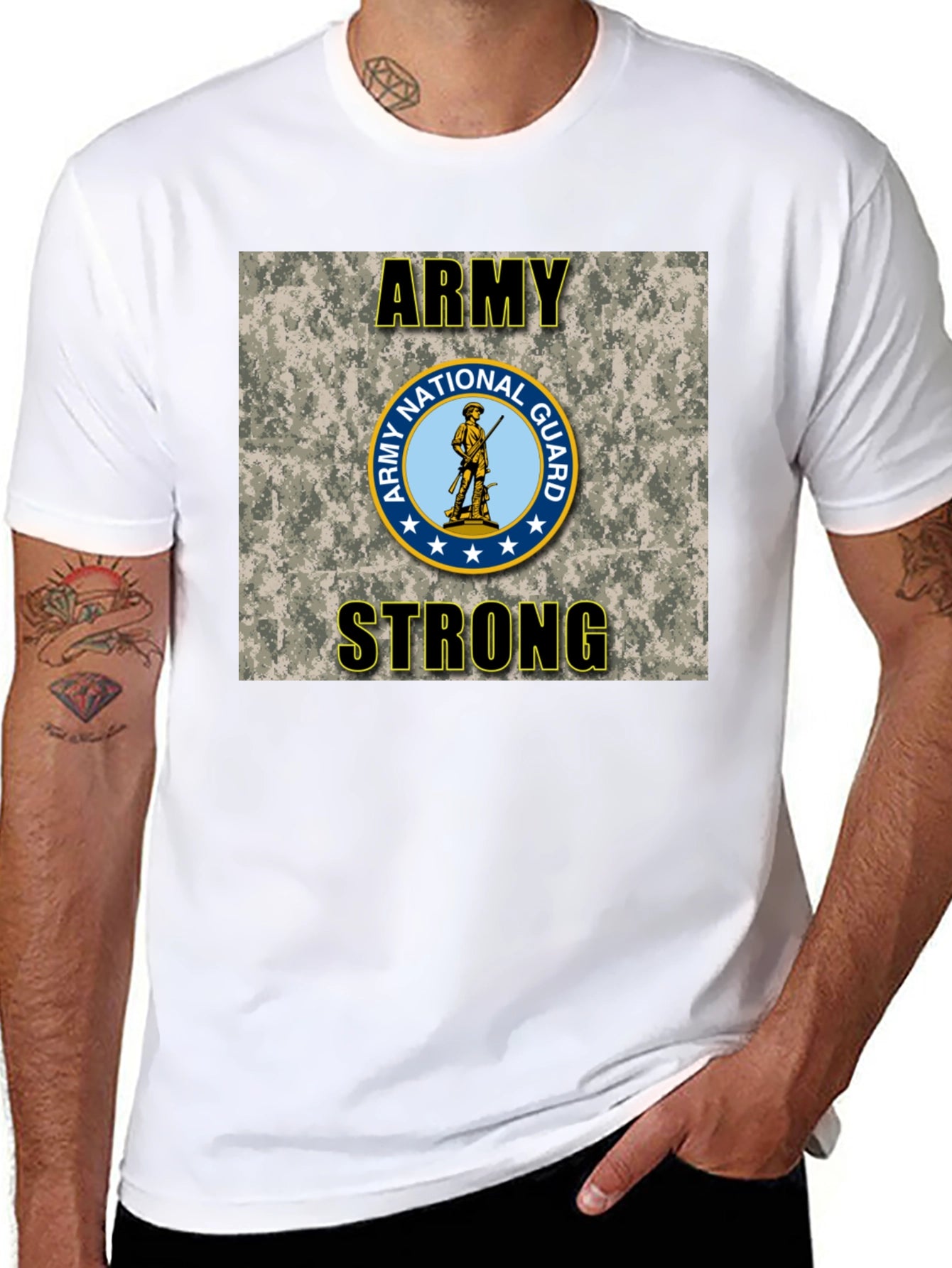 Army National Guard Strong Graphic T-Shirt