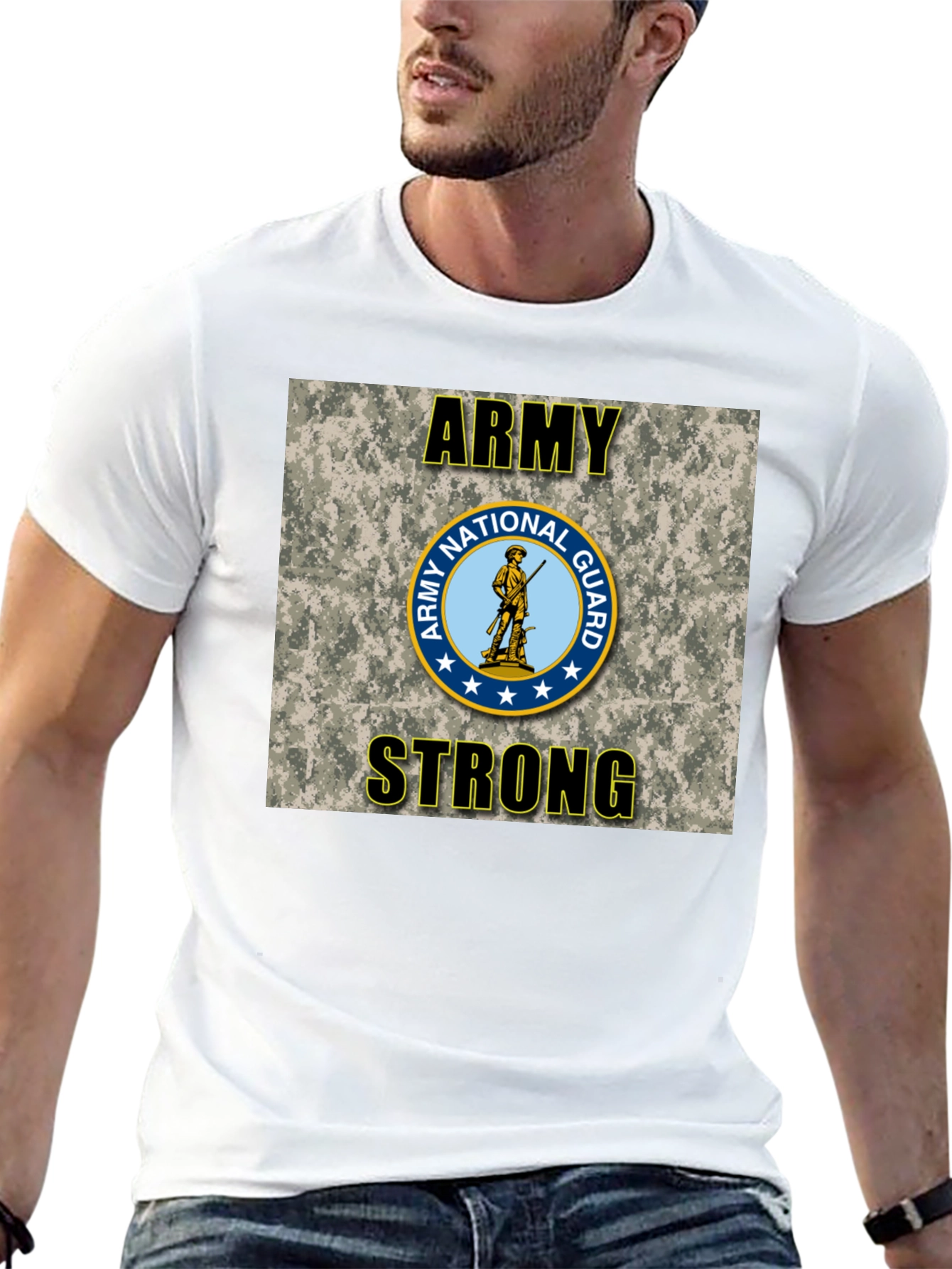 Army National Guard Strong Graphic T-Shirt