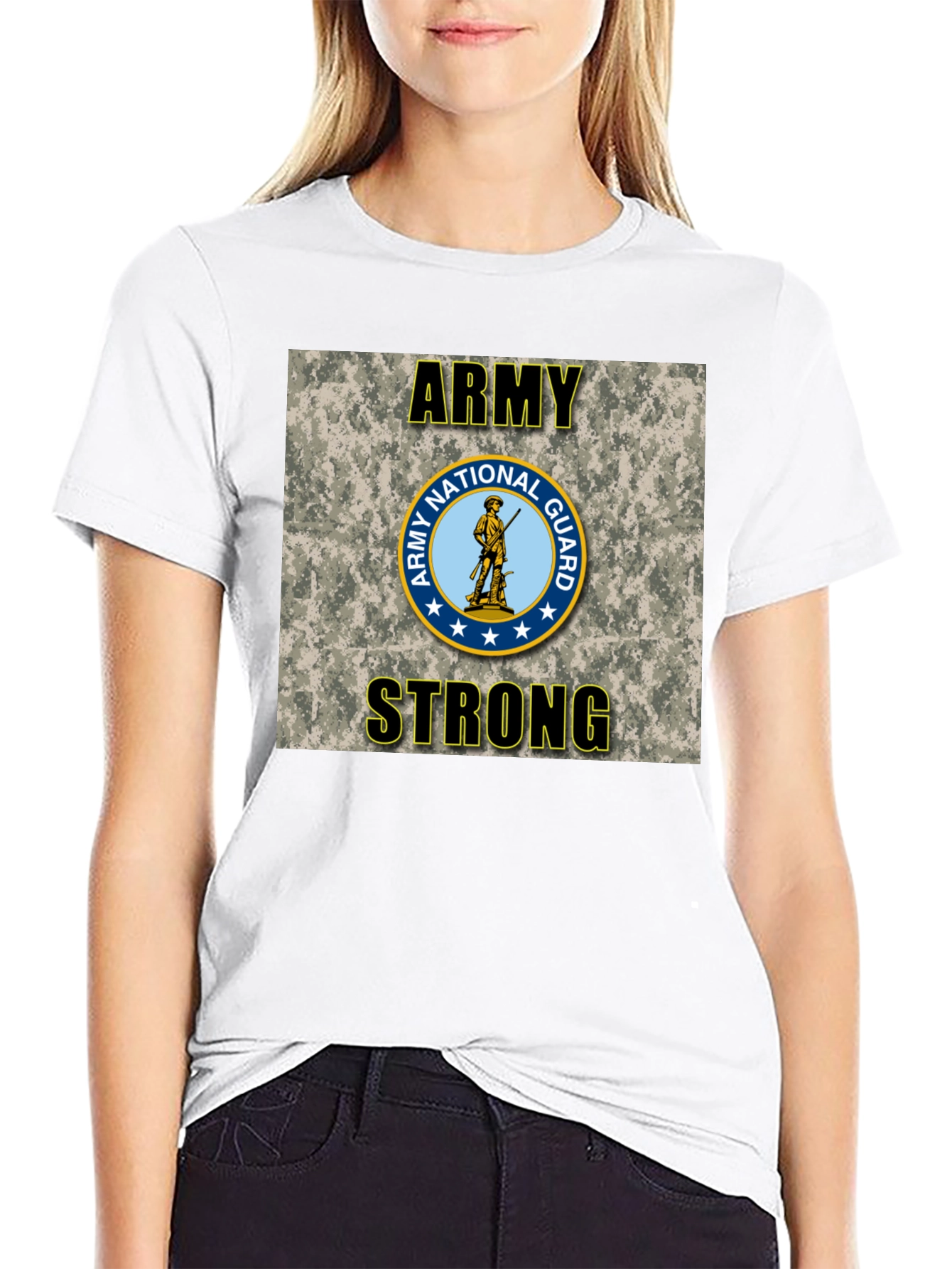 Army National Guard Strong Graphic T-Shirt