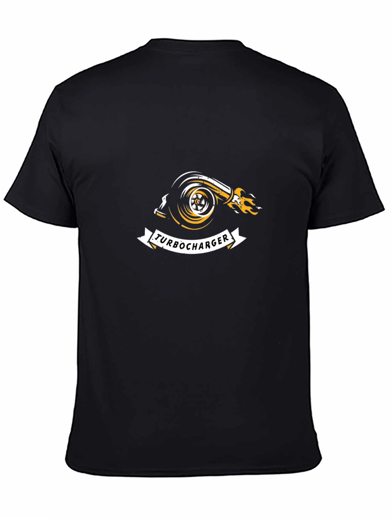 Turbocharger Graphic Tee - Black Cotton Blend