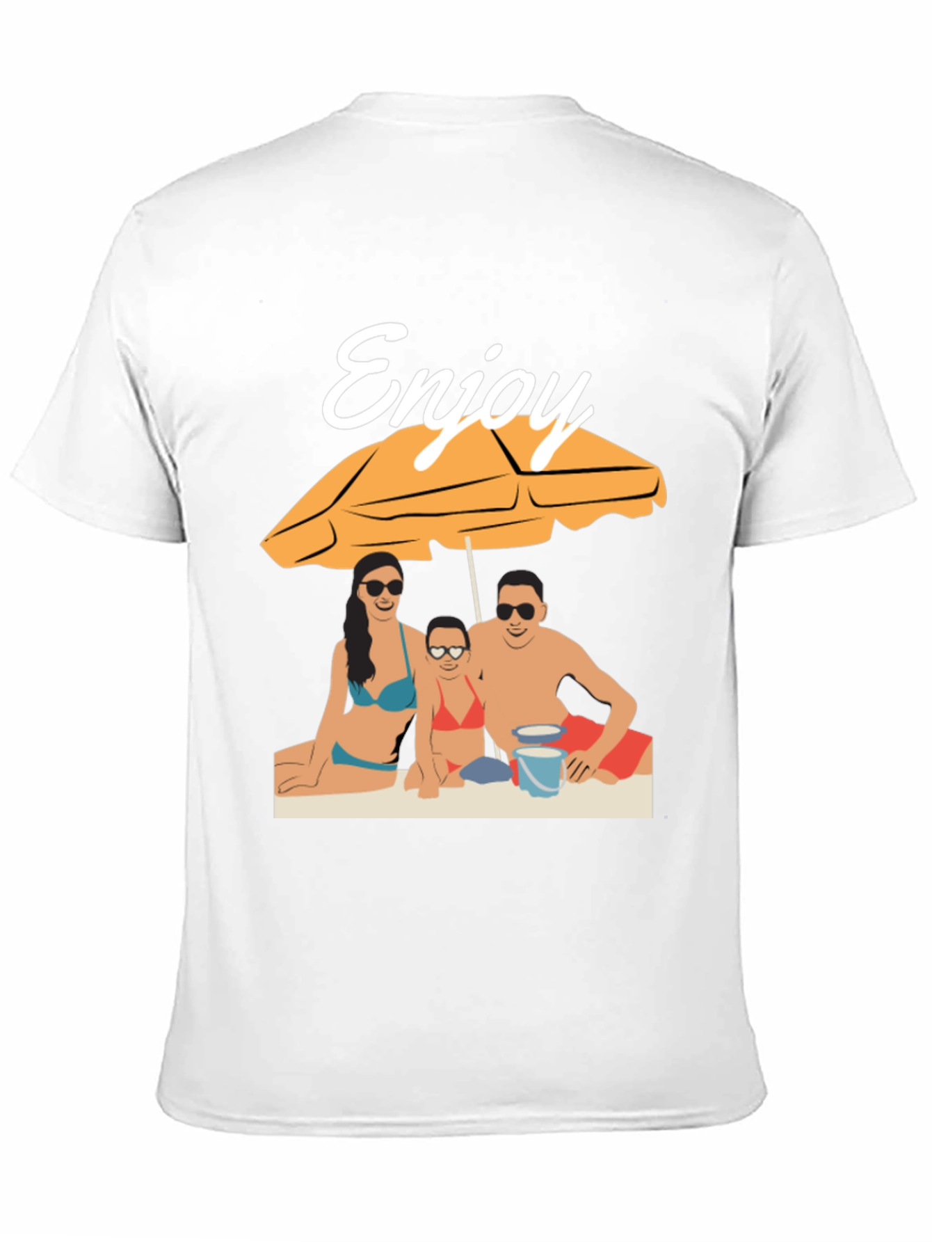 Enjoy Beach Vacation T-Shirt - Black