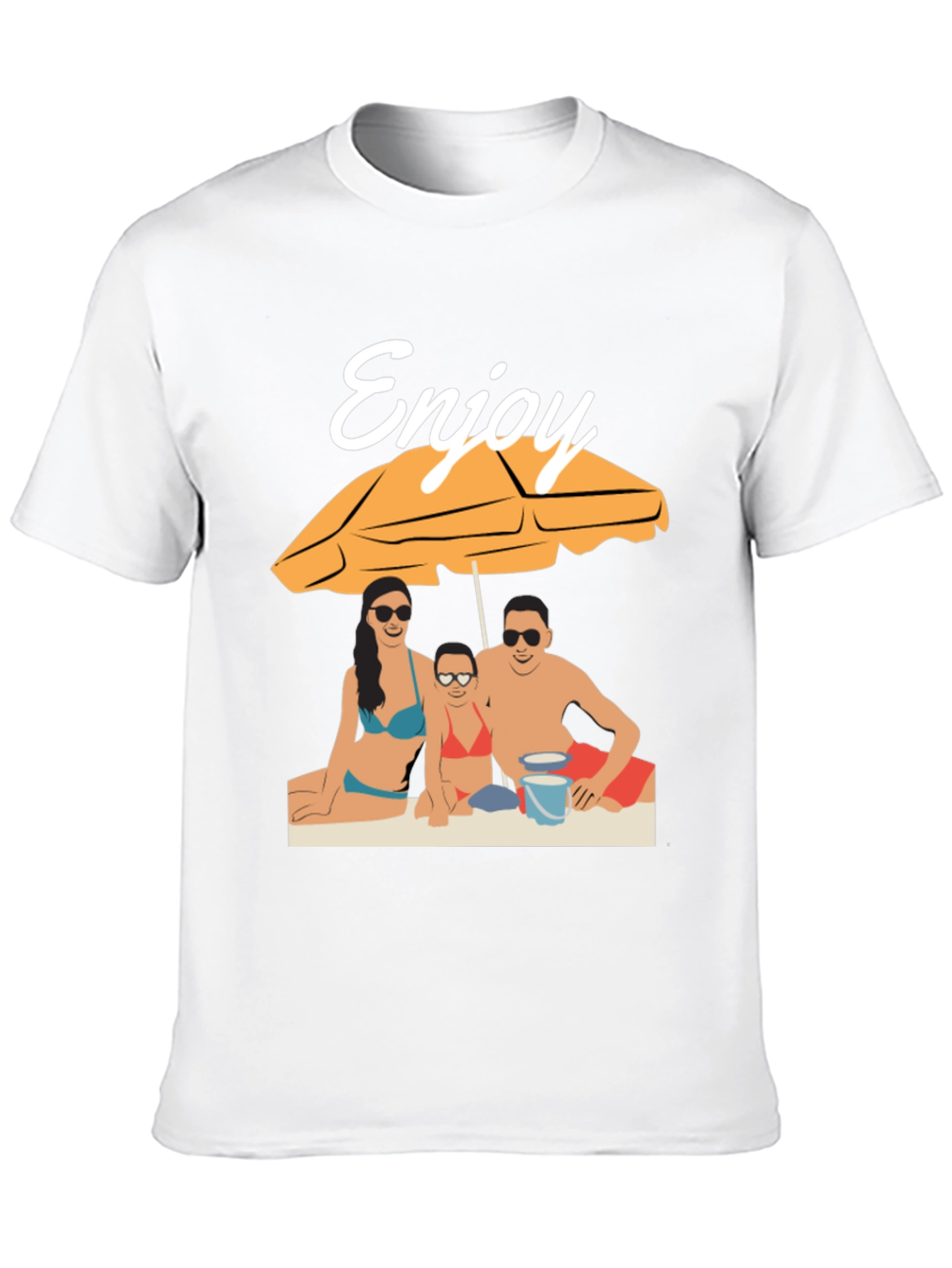 Enjoy Beach Vacation T-Shirt - Black