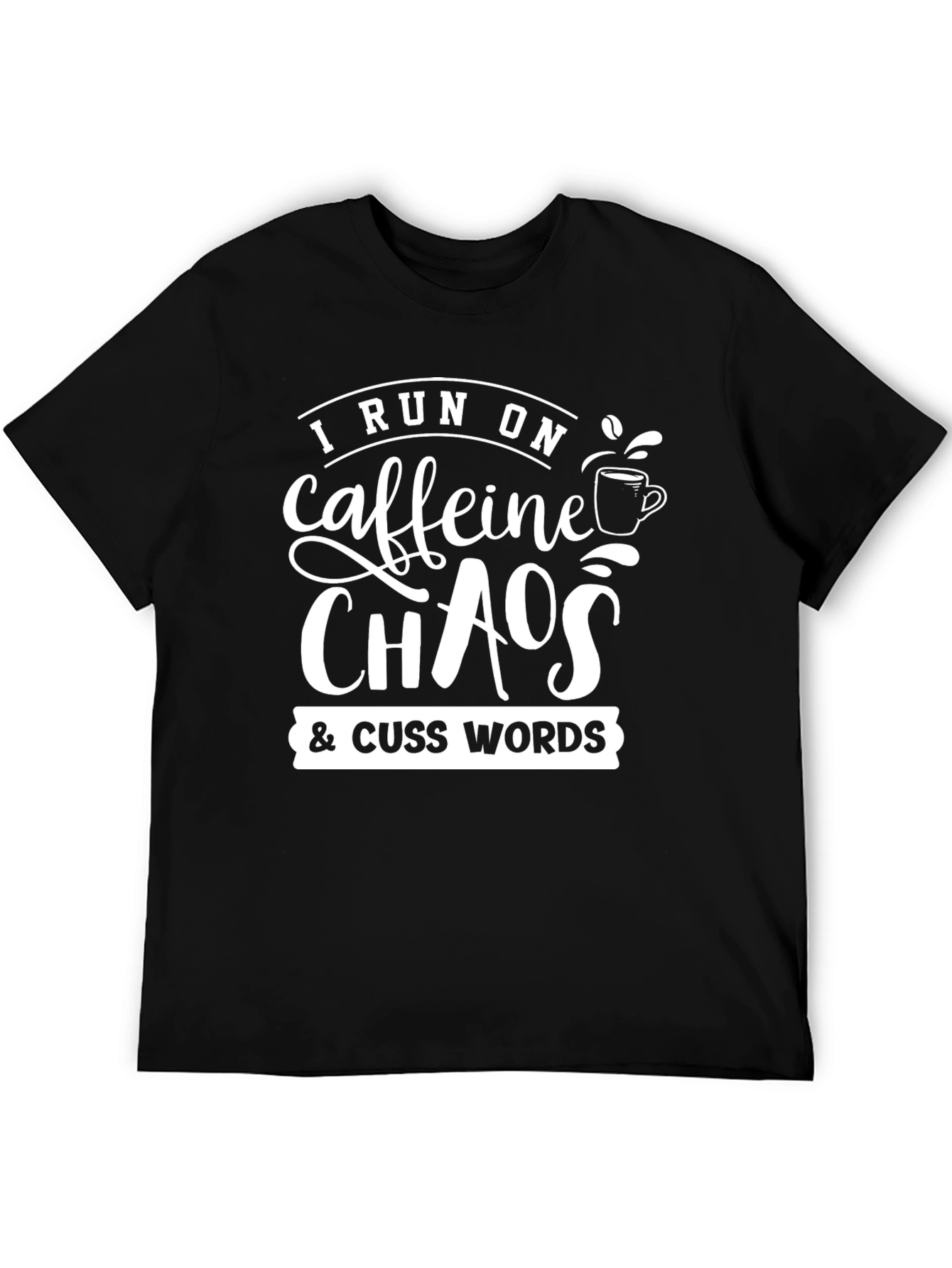 Caffeine Chaos T-Shirt - Funny Graphic Tee