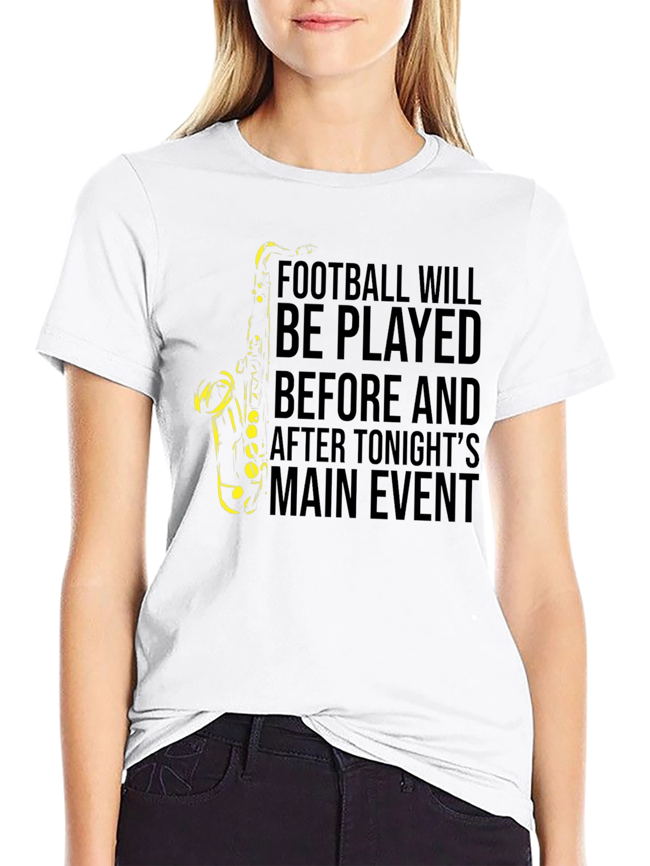 Football and Saxophone T-Shirt